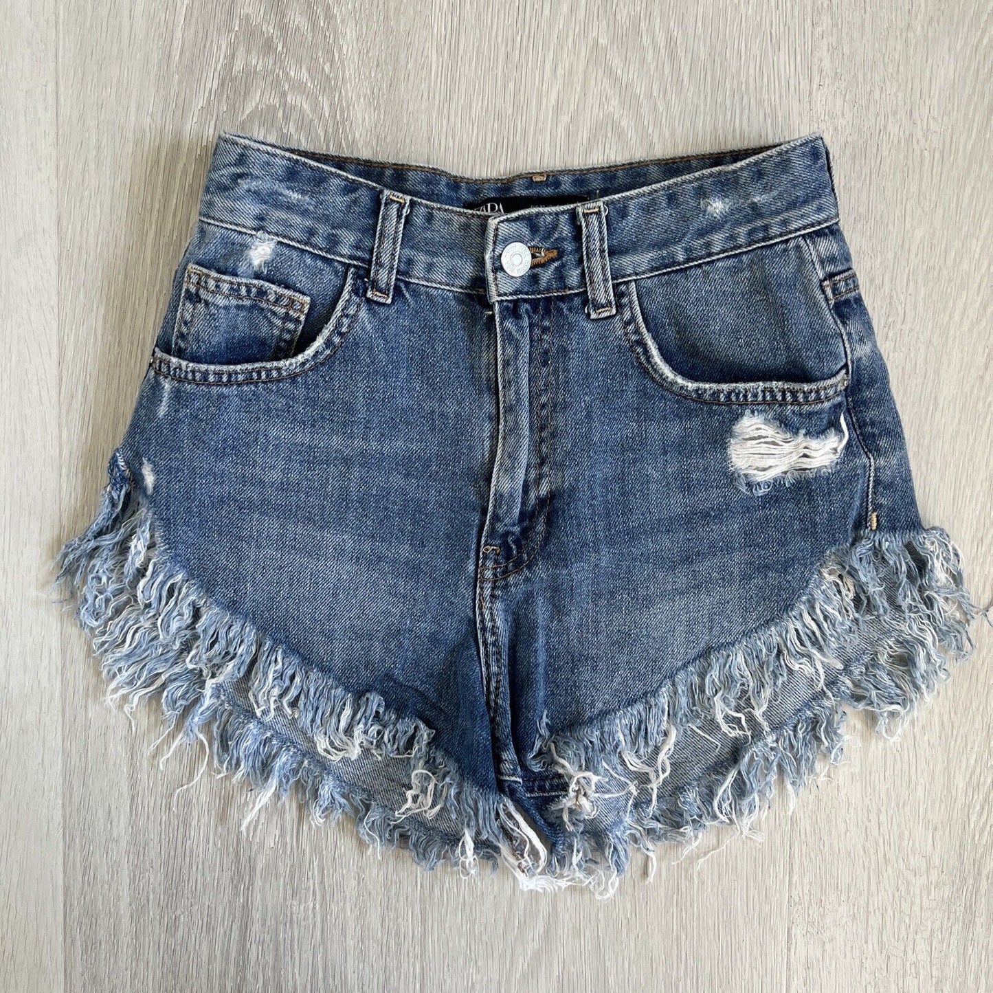 Zara Denim Womens Jean Shorts Size 0