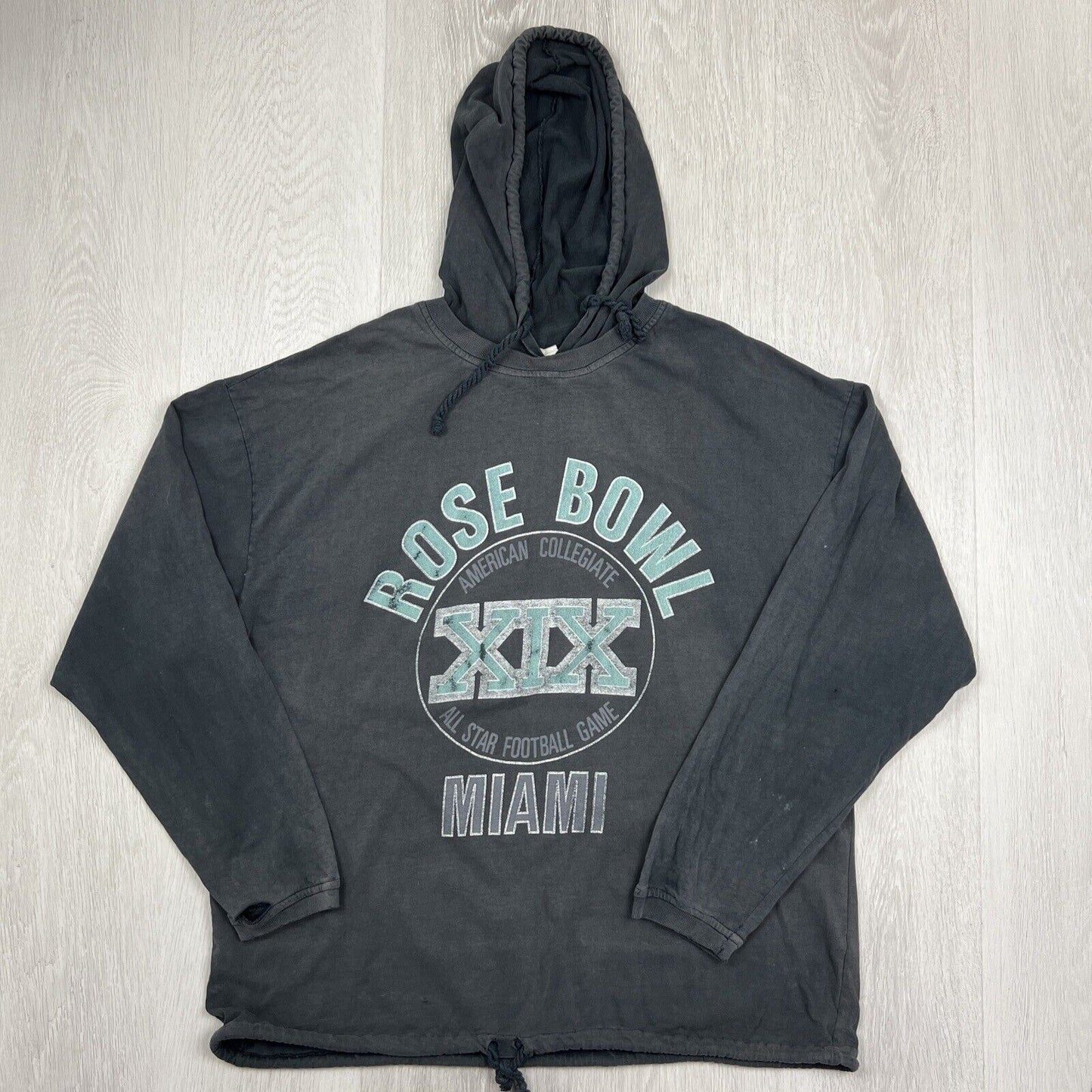 Rose Bowl XIX Miami Mens Vintage Hoodie Size 2XL Approx