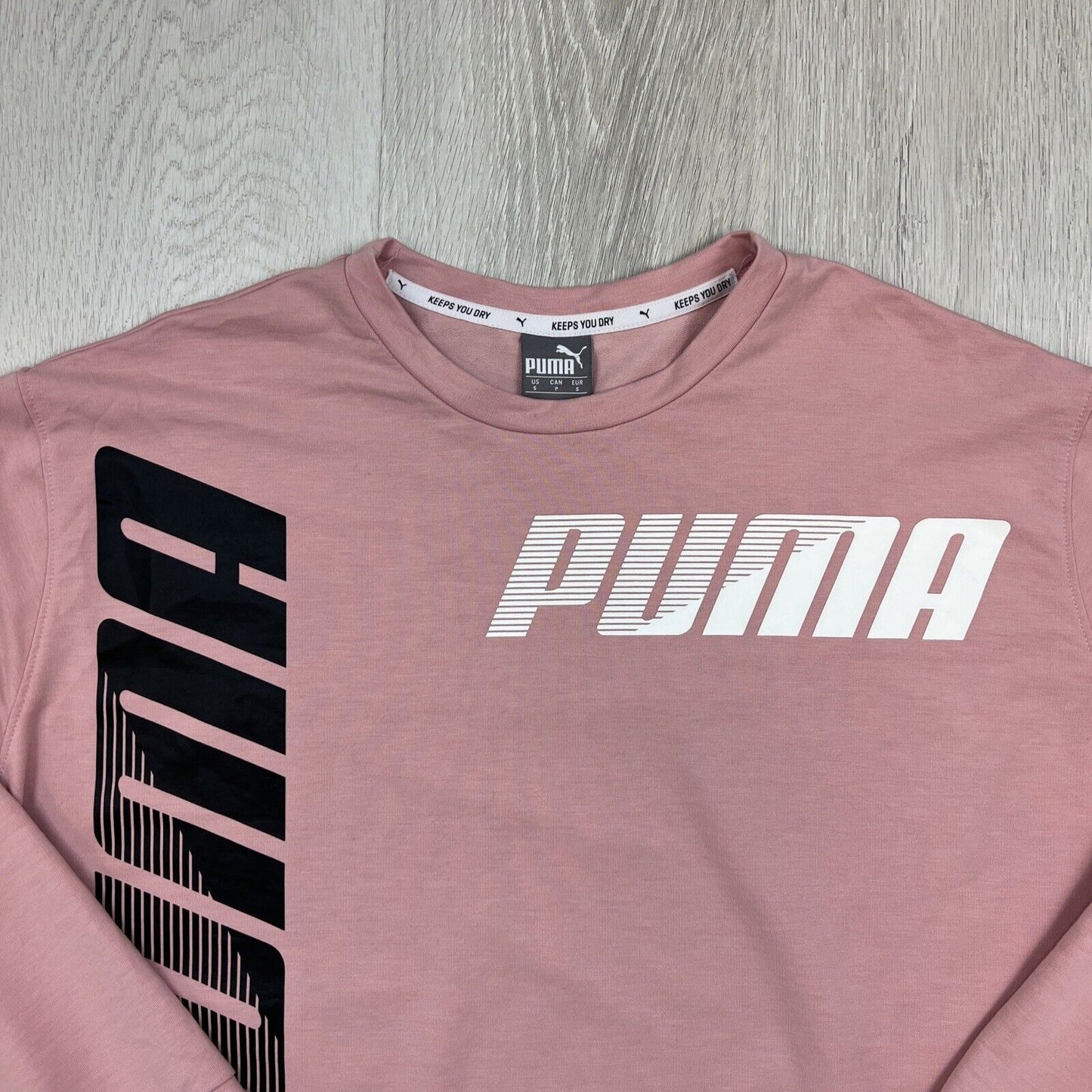 PUMA Womens Pink Sweatshirt Pullover Jumper Size Small