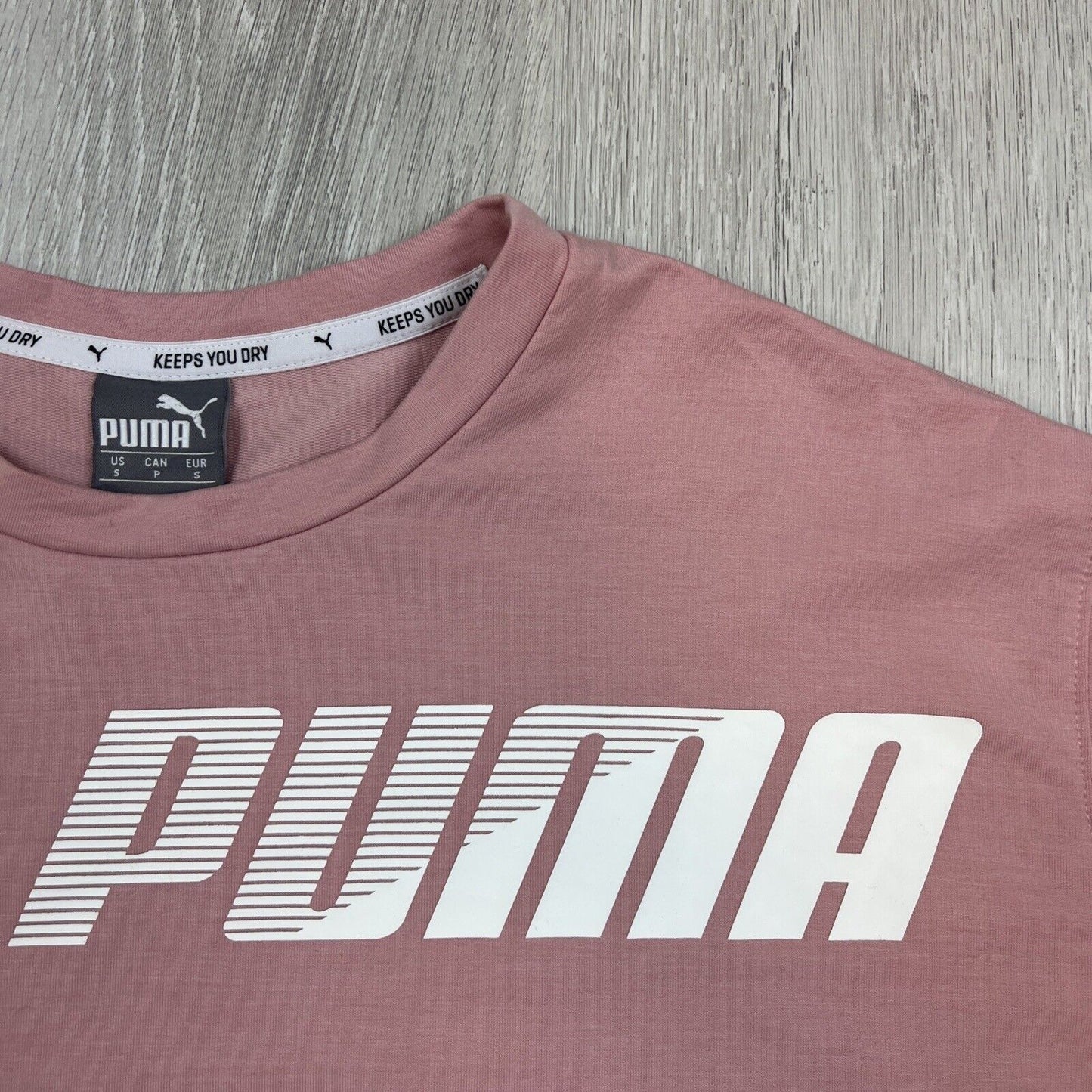 PUMA Womens Pink Sweatshirt Pullover Jumper Size Small