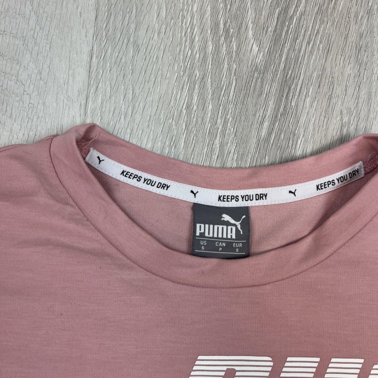 PUMA Womens Pink Sweatshirt Pullover Jumper Size Small