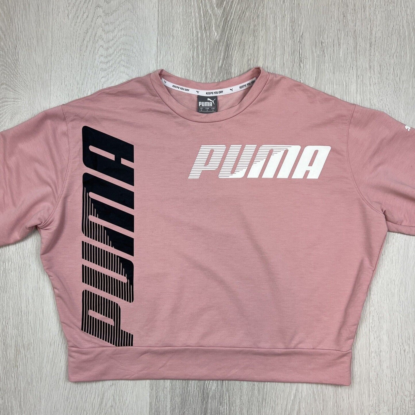 PUMA Womens Pink Sweatshirt Pullover Jumper Size Small