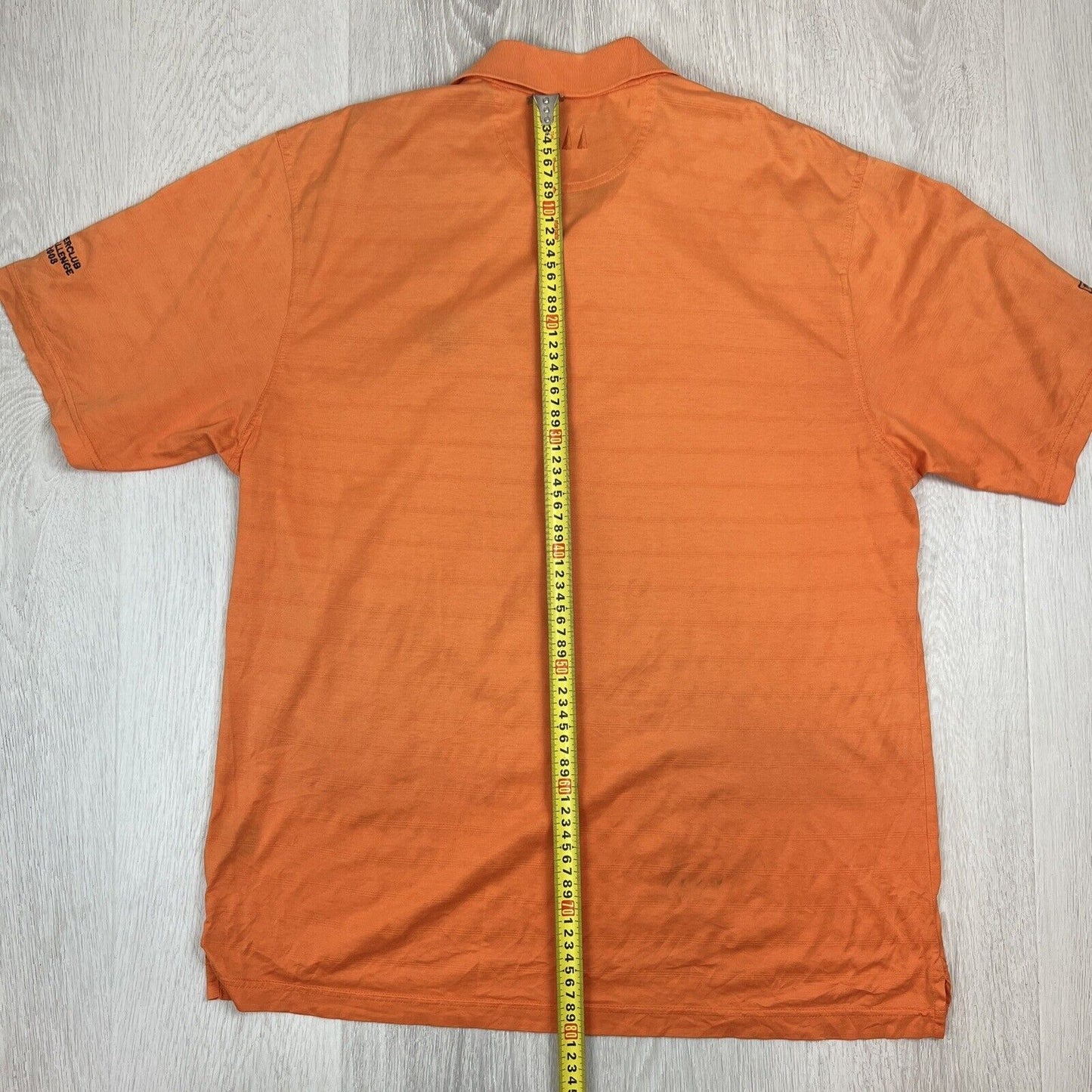 Greg Norman Bonnie Doon Golf Club Mens Orange Golf Polo Shirt Size XL