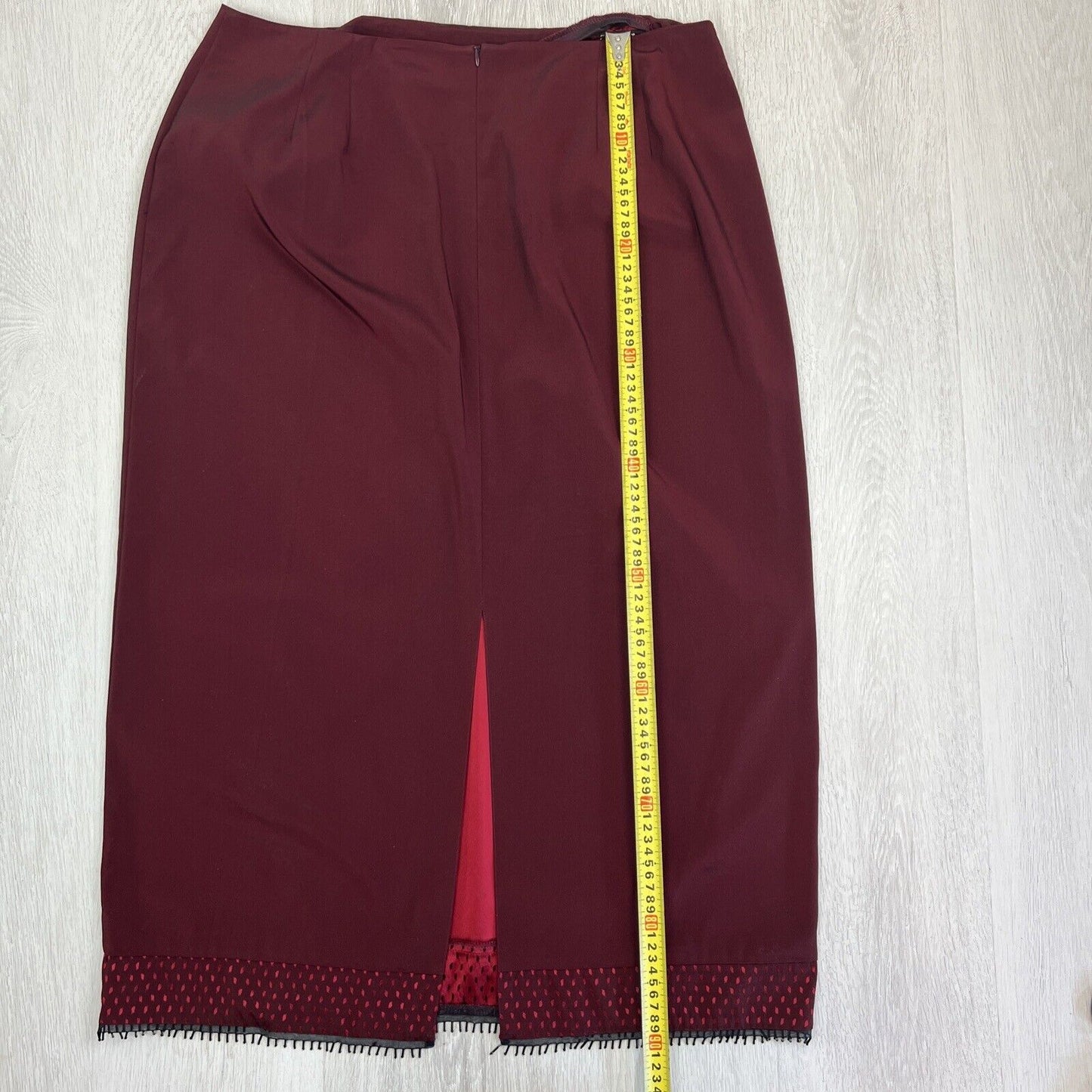 Anthea Crawford Womens Long Red Skirt Size 18