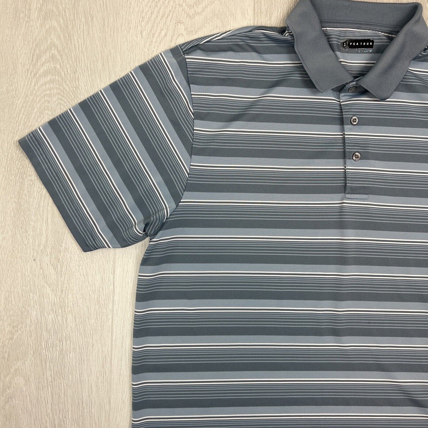 PGA Tour Mens Stripped Polo Shirt Size 2XL