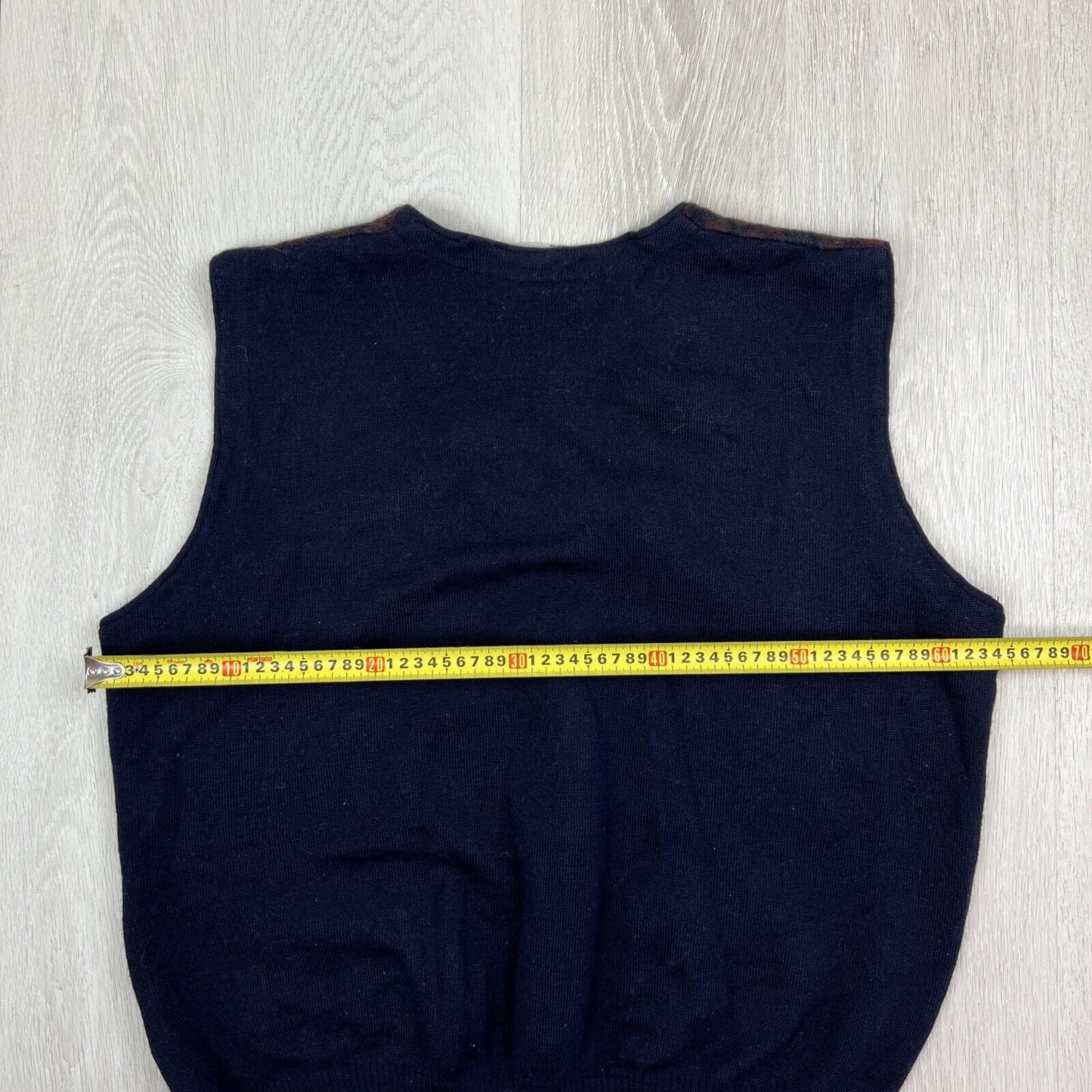 Aklanda Mens Vintage Australian Made Merino Wool Vest Size 4XL