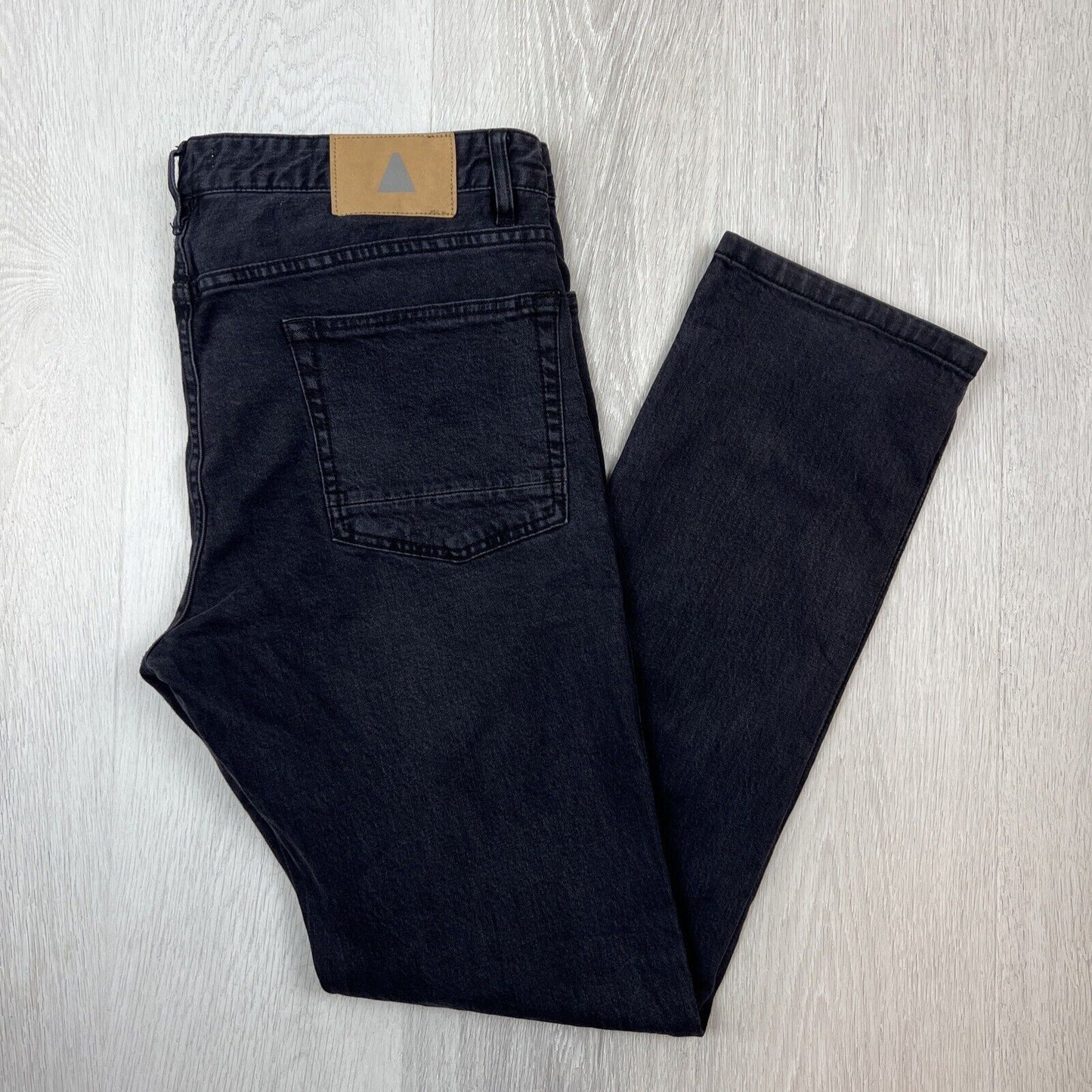 JAG Mens Black Straight Leg Jeans Size 36