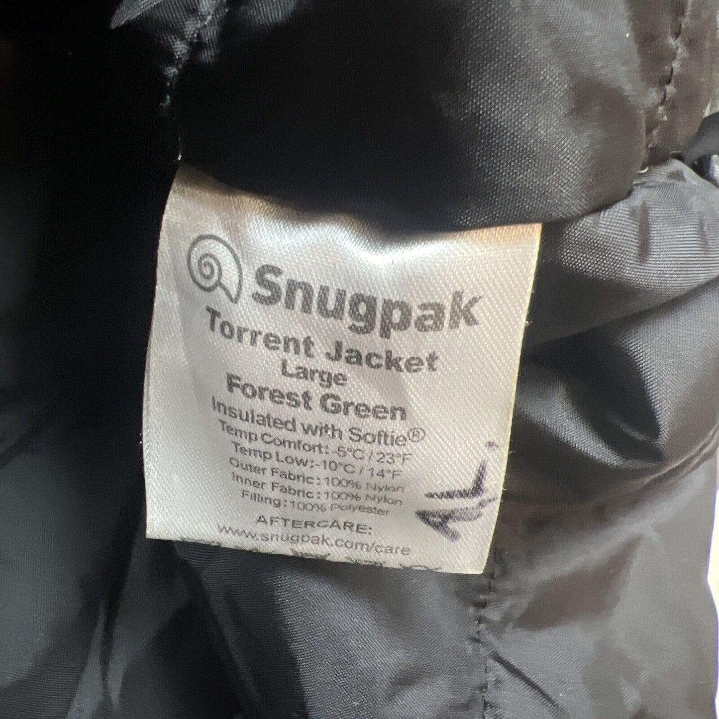 Snugpak Mens Torrent Jacket Khaki Ski Snow Jacket Size Large