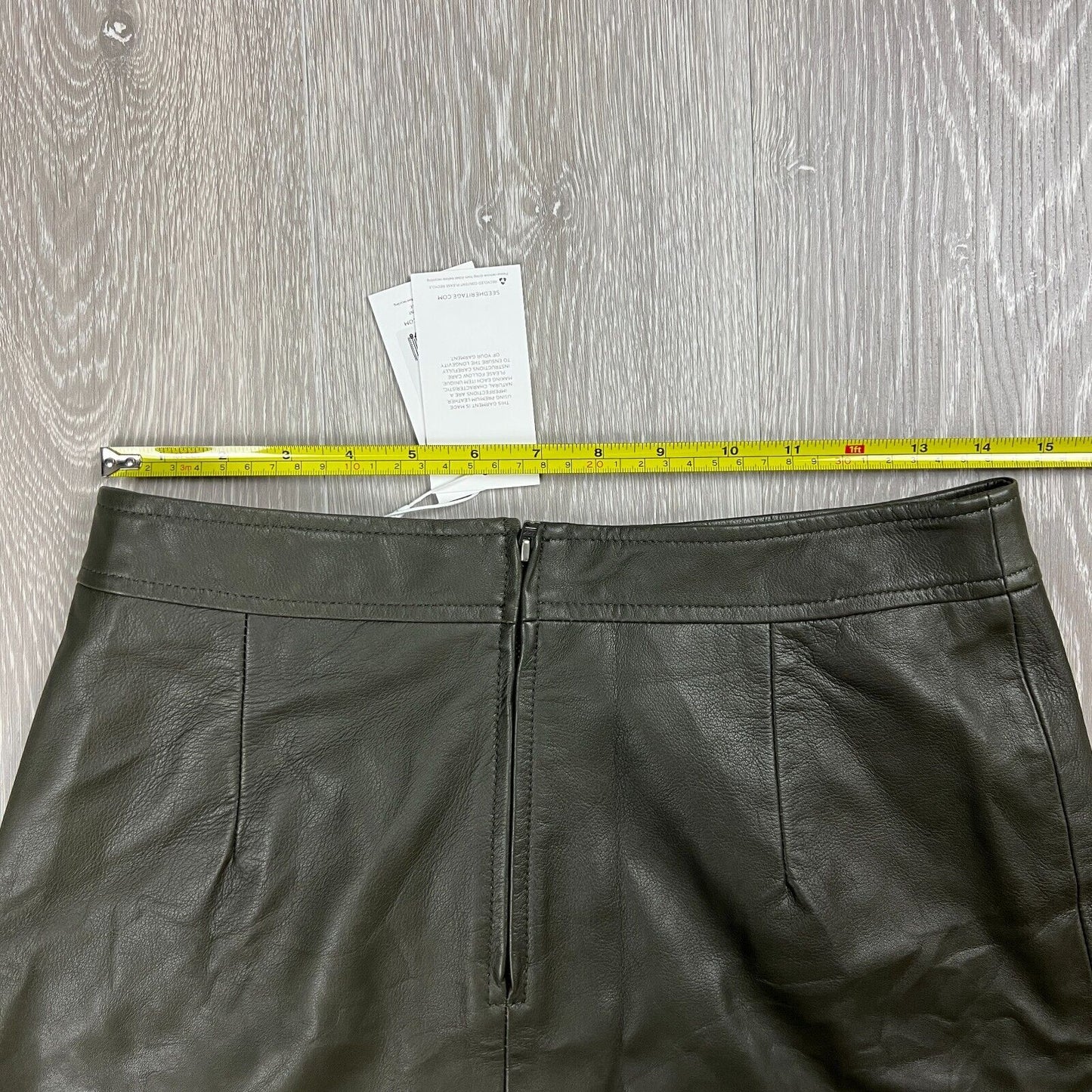 Seed Heritage Womens Leather Mini Skirt Size 10 (New with damage)