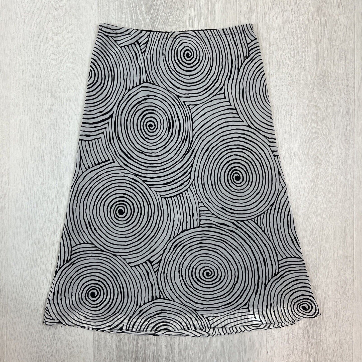 Vintage Simona Womens Abstract Swirl Pattern Skirt  Size 10