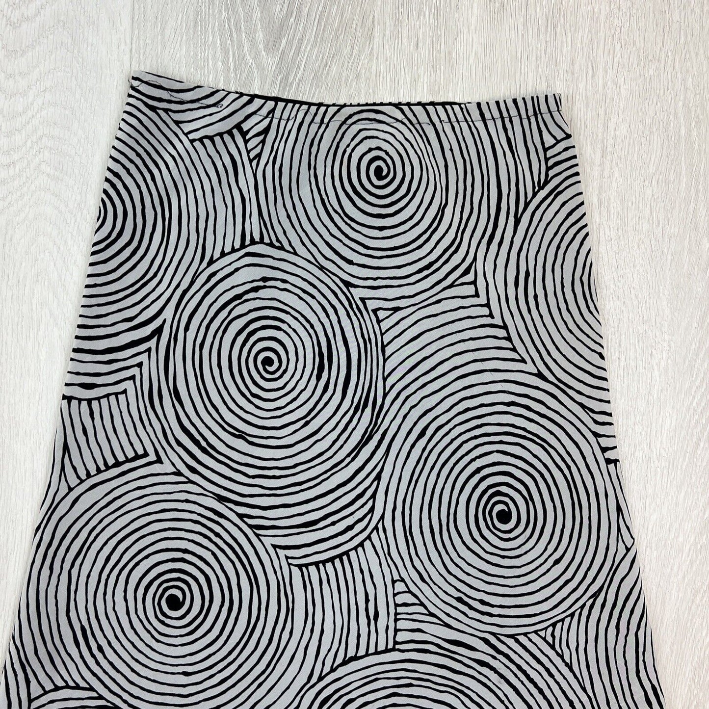 Vintage Simona Womens Abstract Swirl Pattern Skirt  Size 10