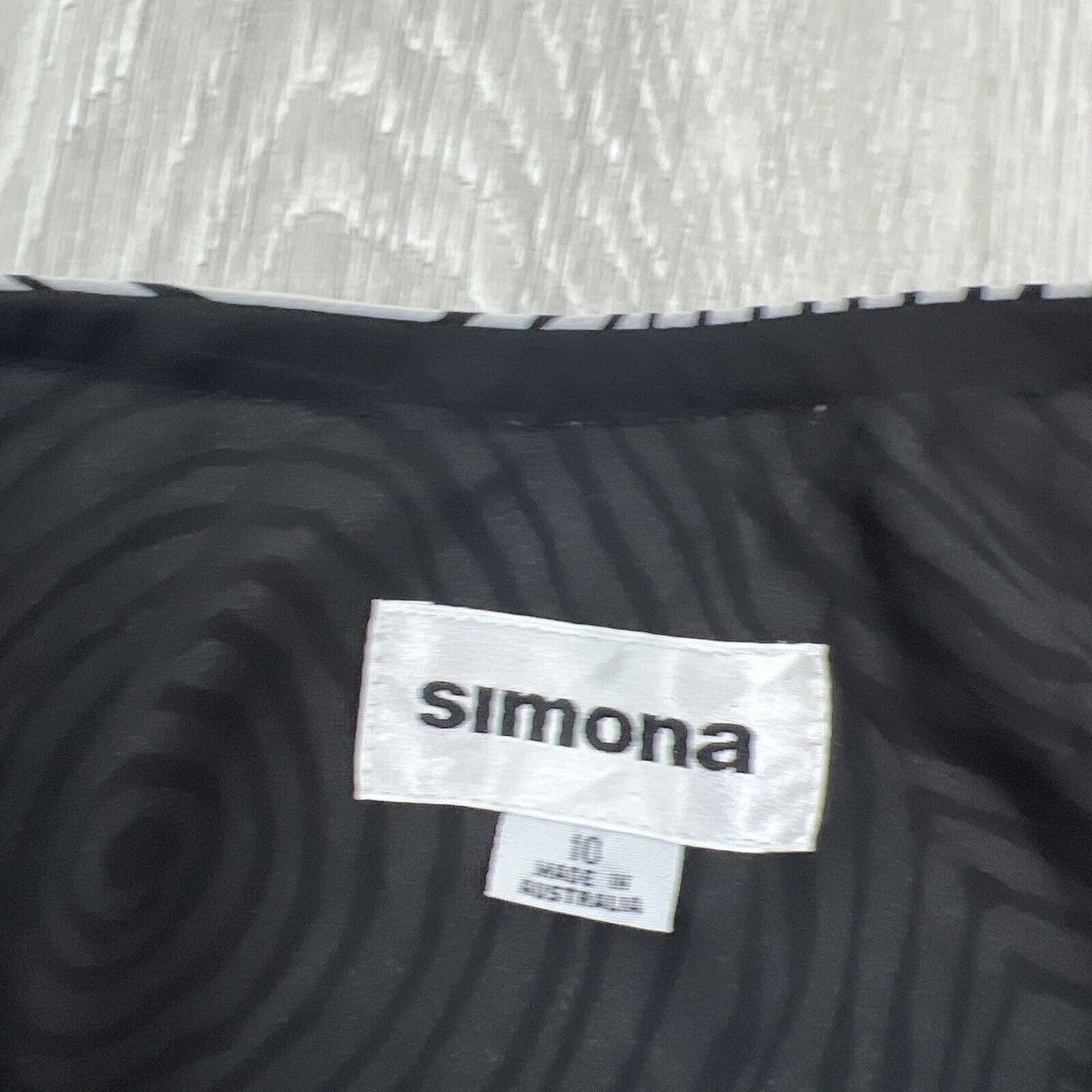 Vintage Simona Womens Abstract Swirl Pattern Skirt  Size 10