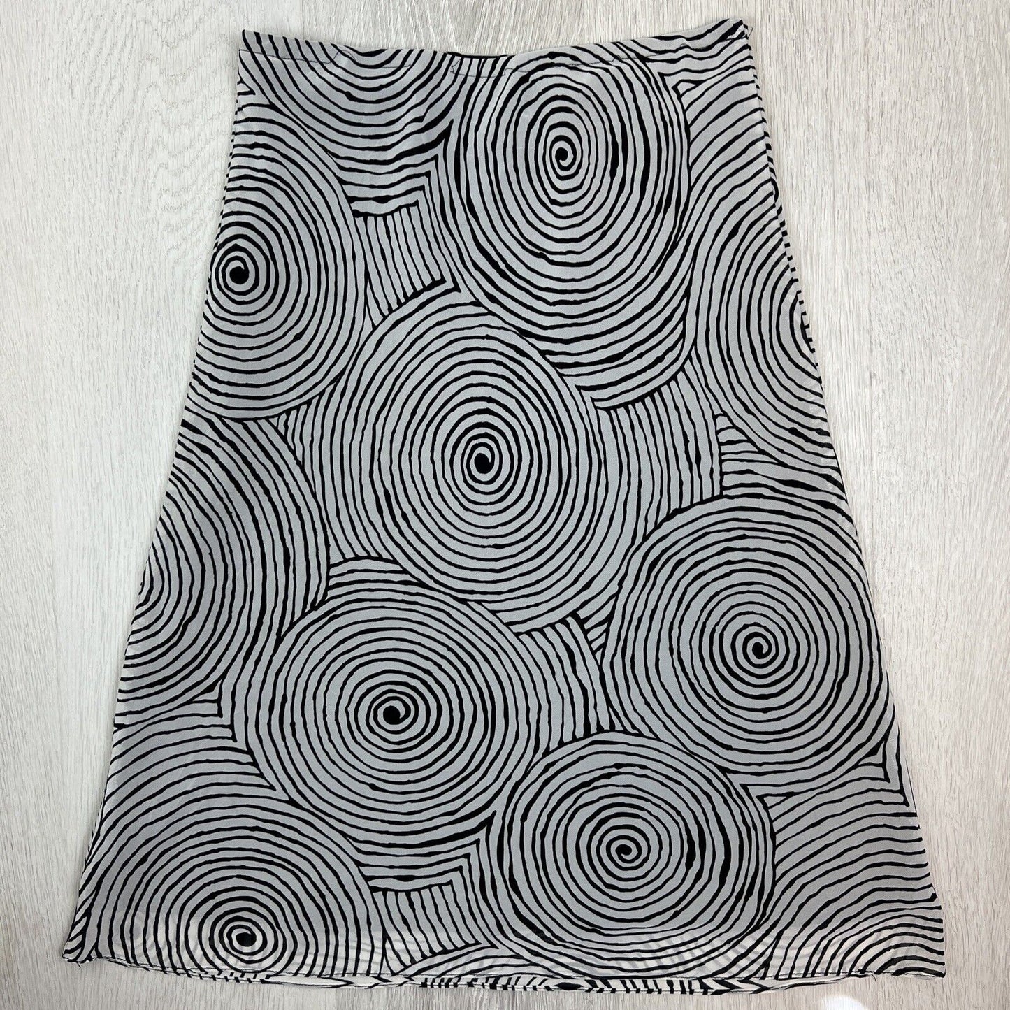 Vintage Simona Womens Abstract Swirl Pattern Skirt  Size 10