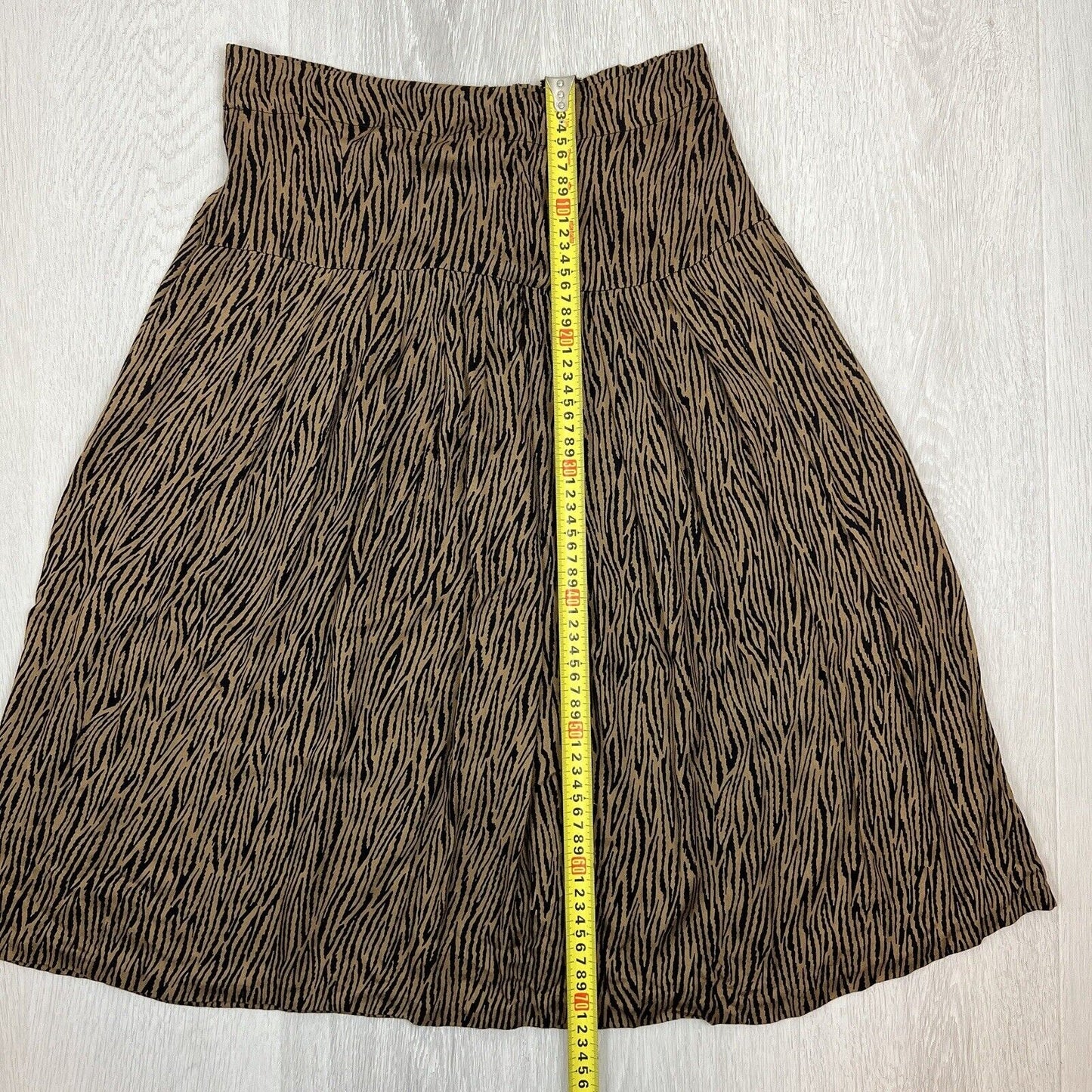 Felyne Womens Vintage Animal Print Skirt Size 14