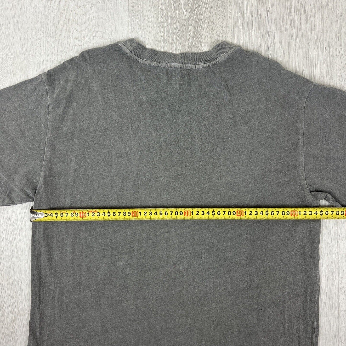 KSUBI Mens Distressed Grey Oversized T-Shirt Size XS (Fits M Easily)