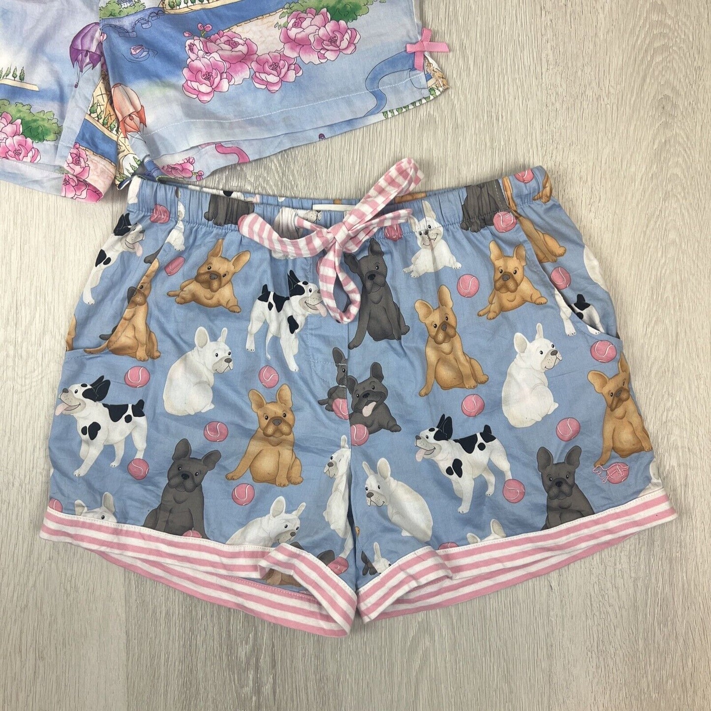 Peter Alexander Womens Sleep Shorts Size Medium 2 Pairs (Paris & Fenchie)