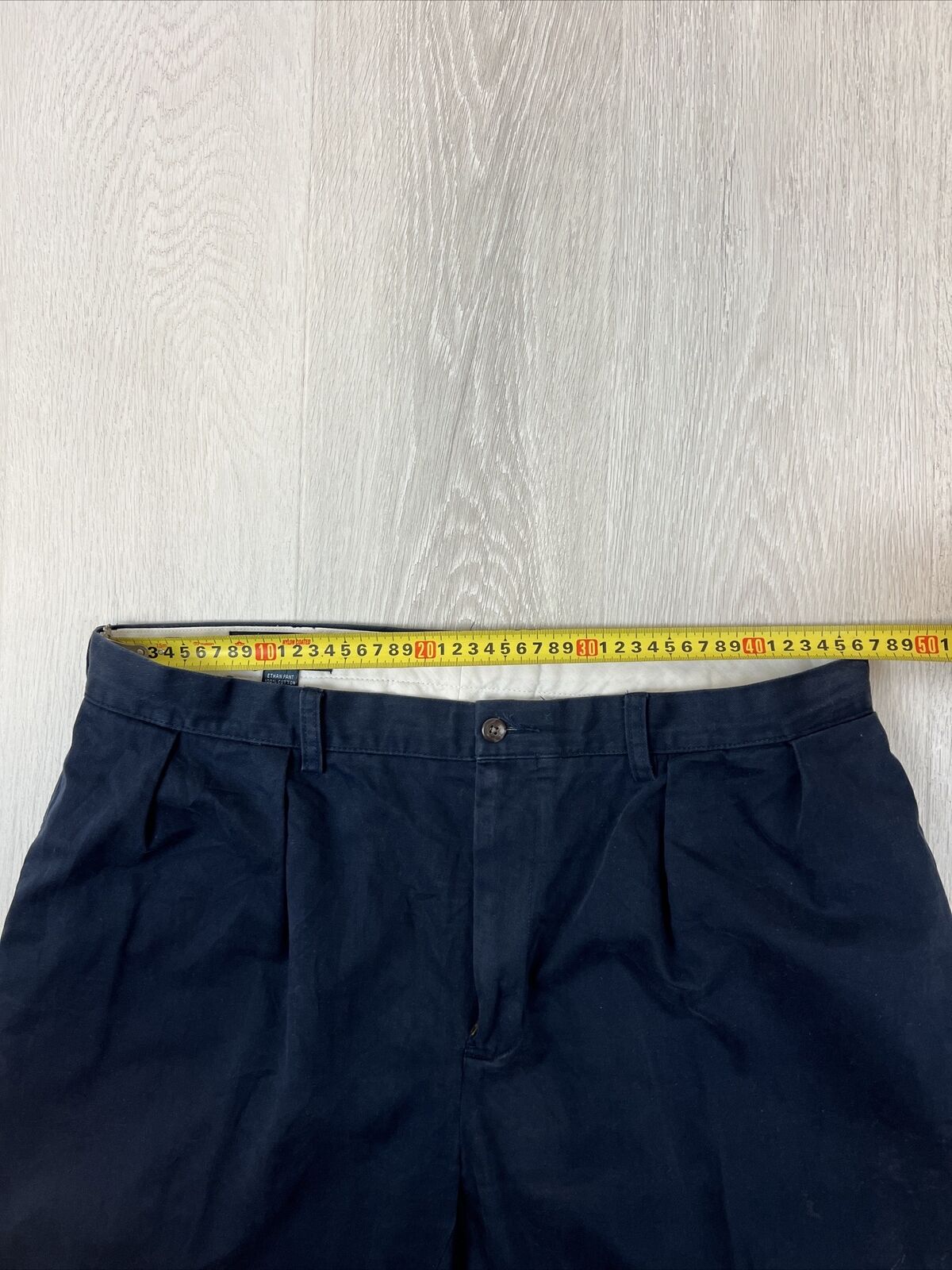 Polo Ralph Lauren Mens Blue Ethan Chino Pants Size 38 x 30 (Bleach marks)