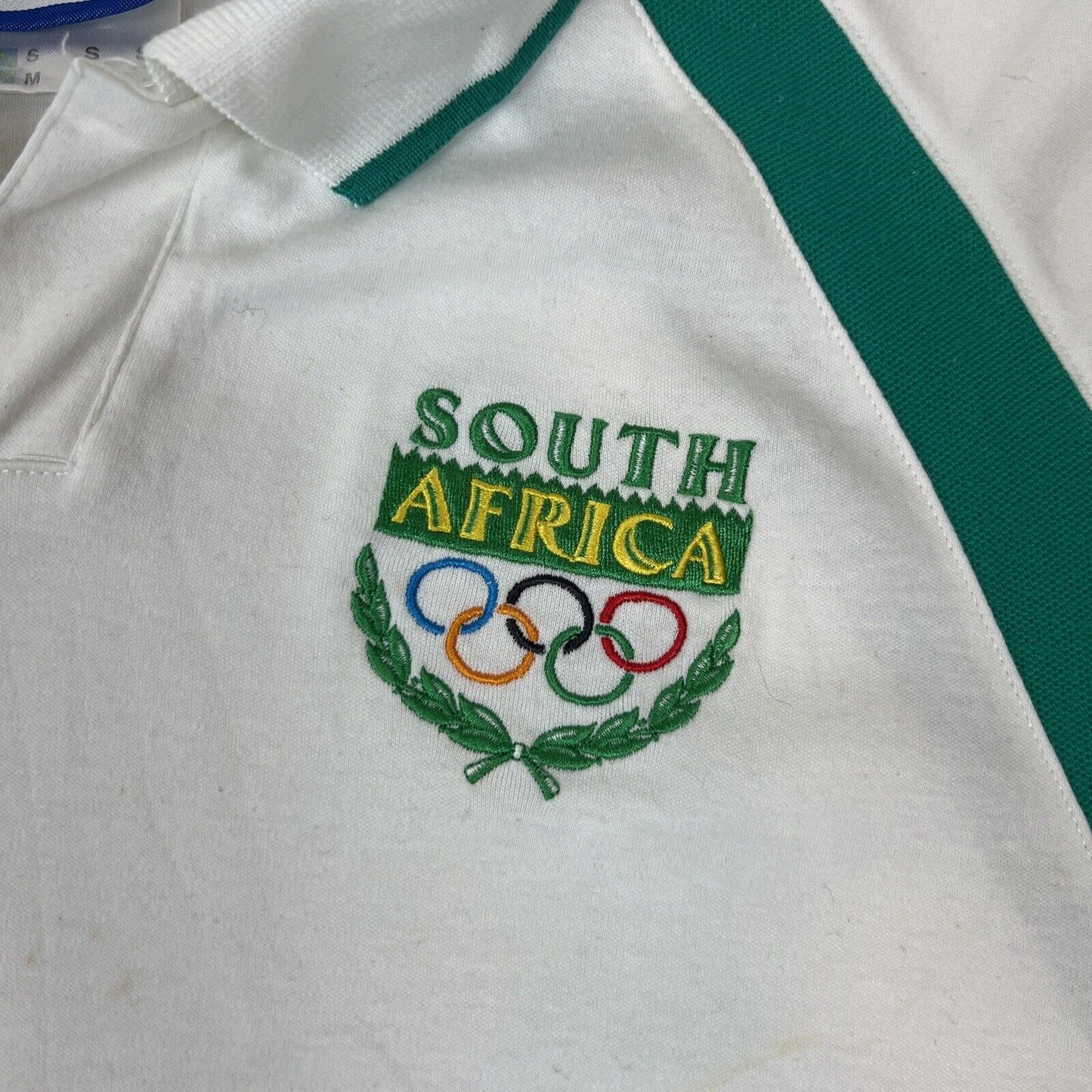 Reebok Sydney 2000 Olympics South Africa Mens Short Sleeve Polo Shirt *RARE*