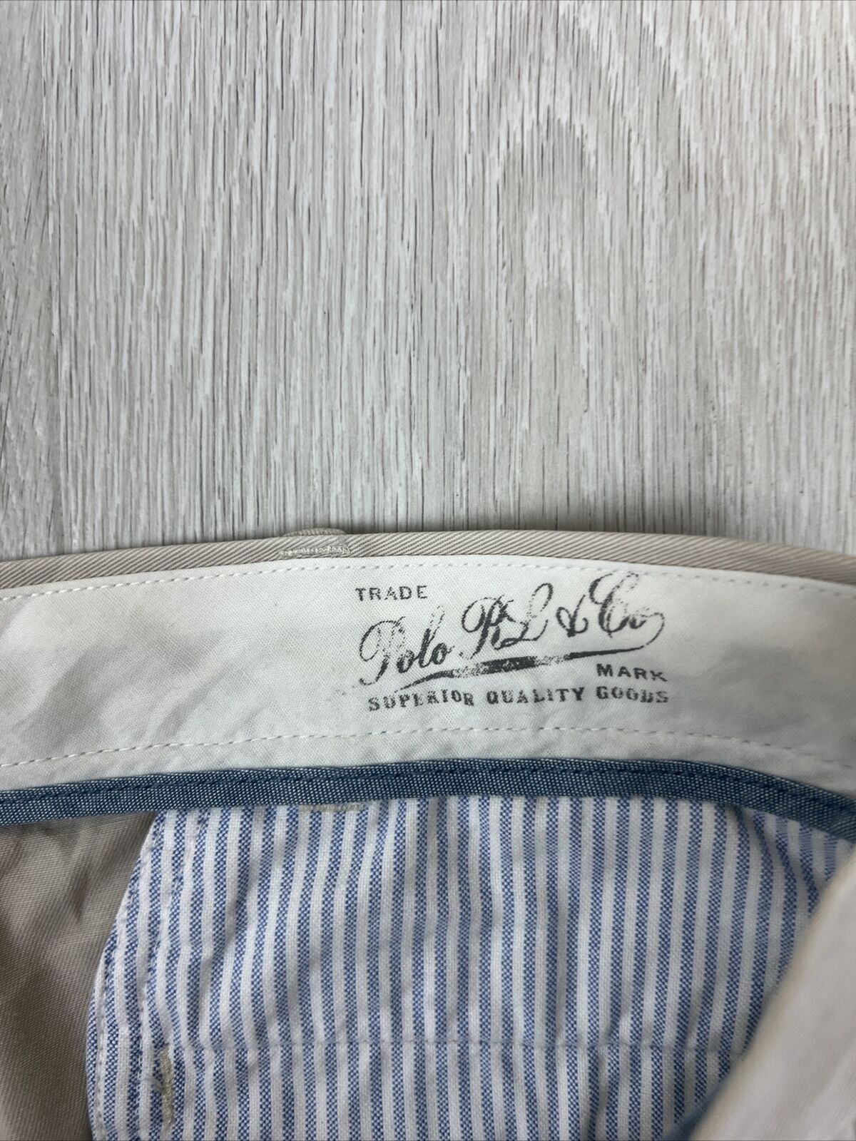 Polo Ralph lauren Mens Beige Chinos Size 36/30