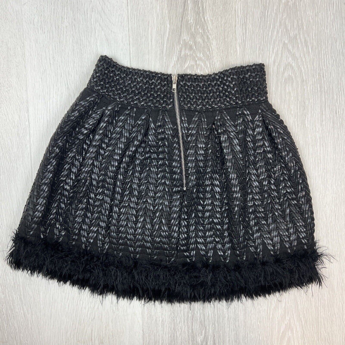 IVIVI Womens Woven Black Mini Skirt Size M/L