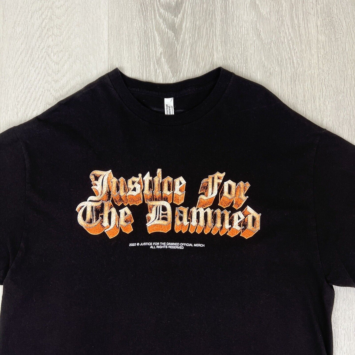 Justice for the Damned Mens Black Deathcore Band T-Shirt Music T-Shirt Size XL