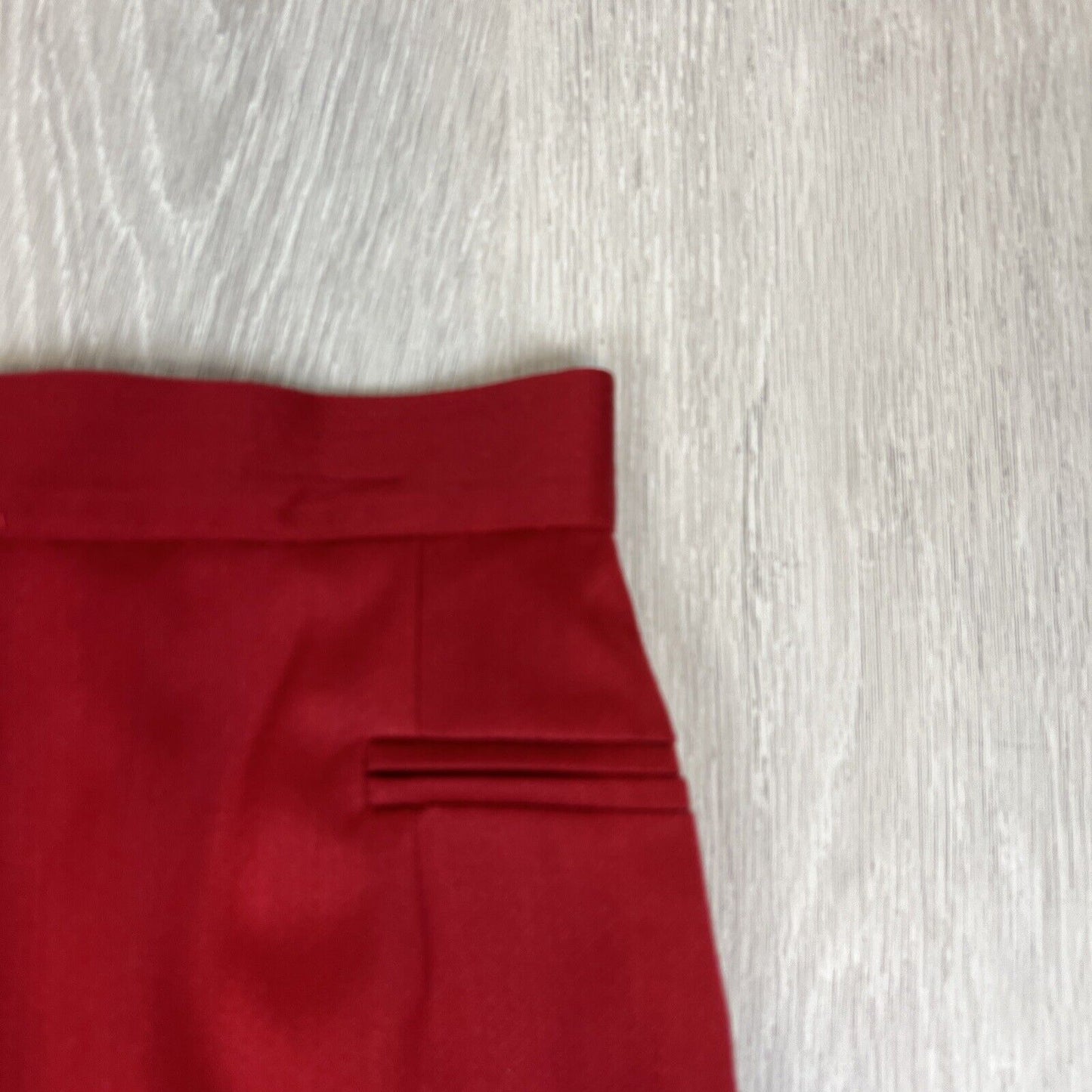 Rodney Clark Australia Womens 100% Wool Red Long Pencil Skirt Size 8