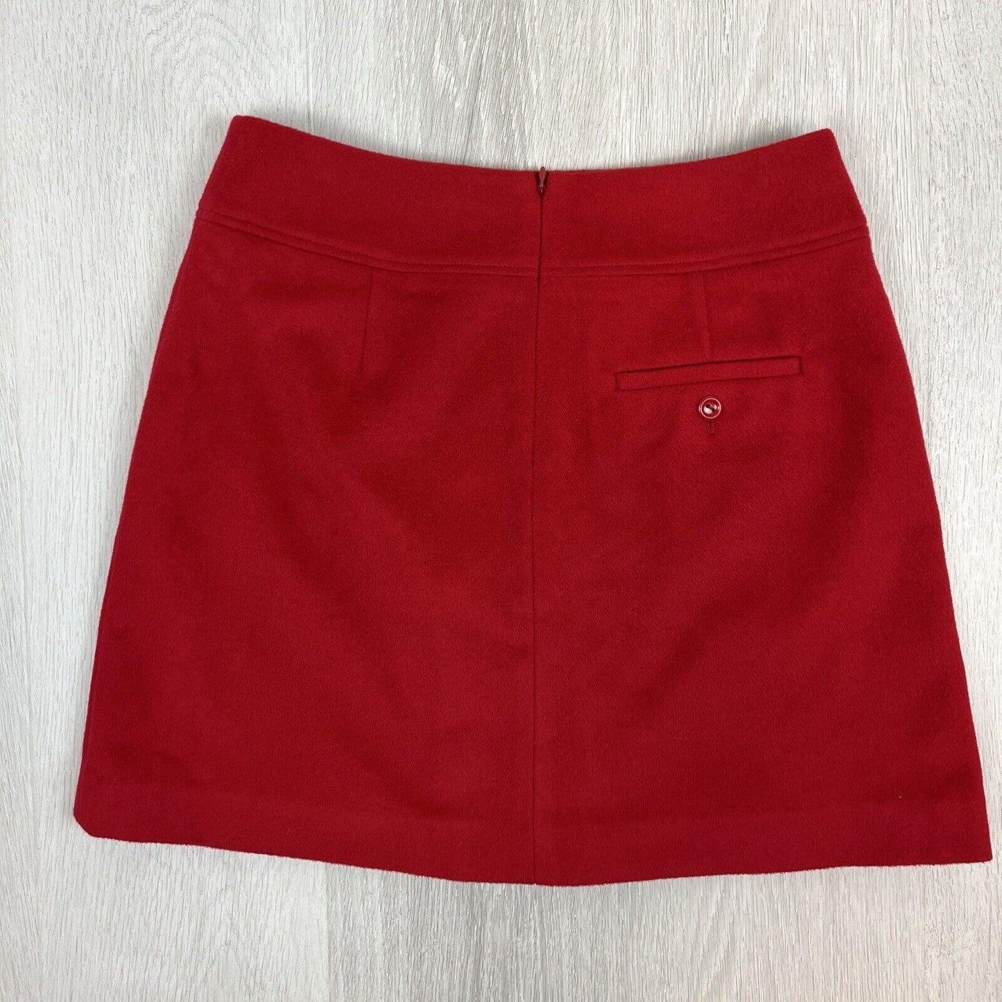 Jigsaw Womens Red 90% Wool Skirt Size 10