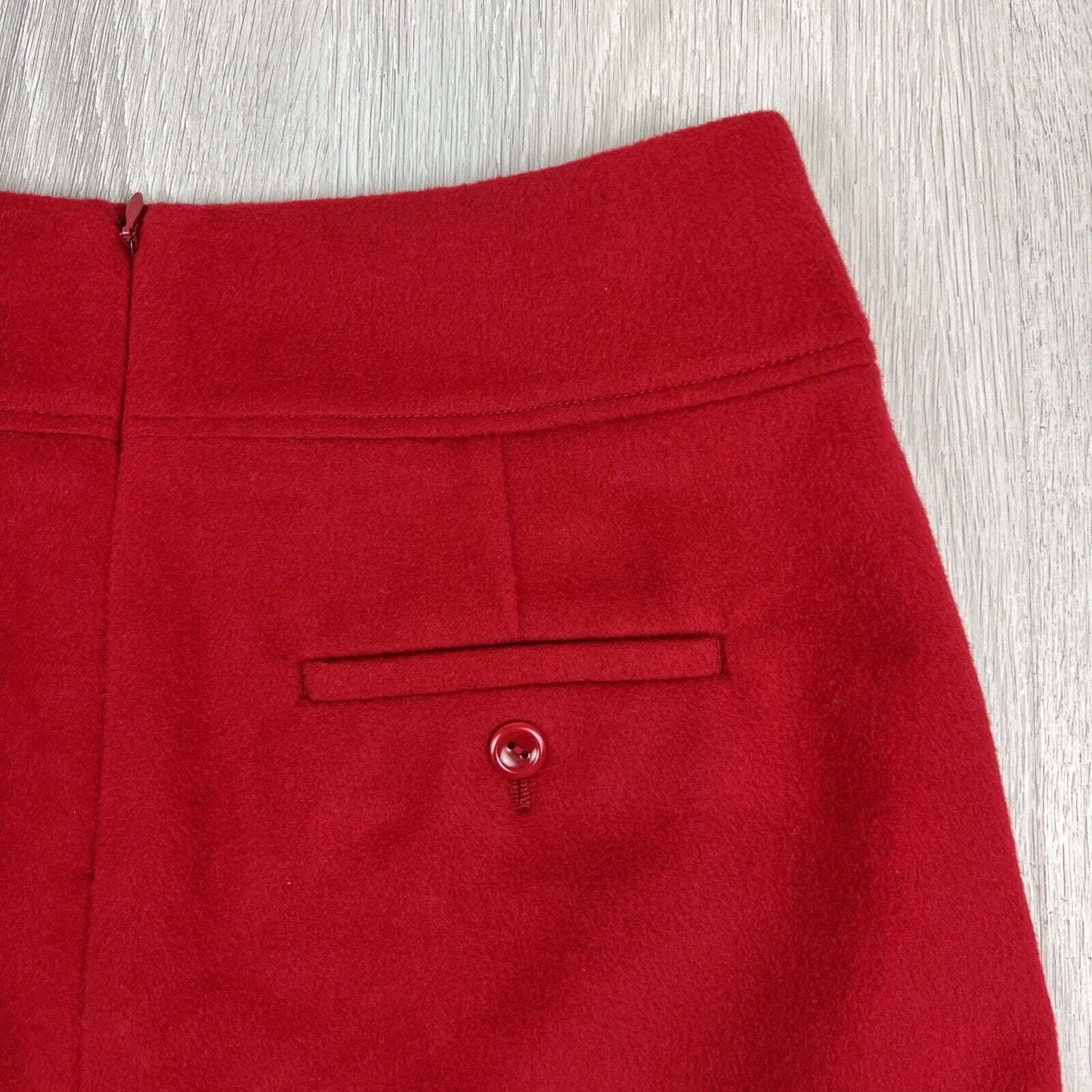 Jigsaw Womens Red 90% Wool Skirt Size 10