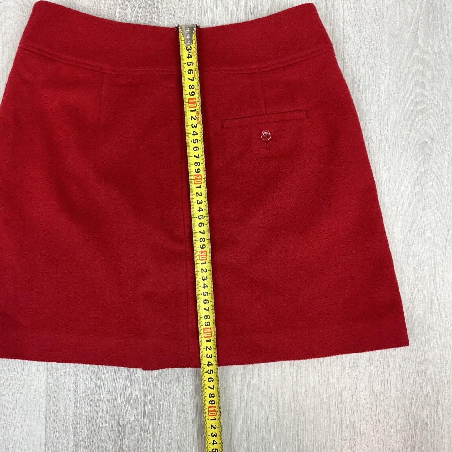 Jigsaw Womens Red 90% Wool Skirt Size 10