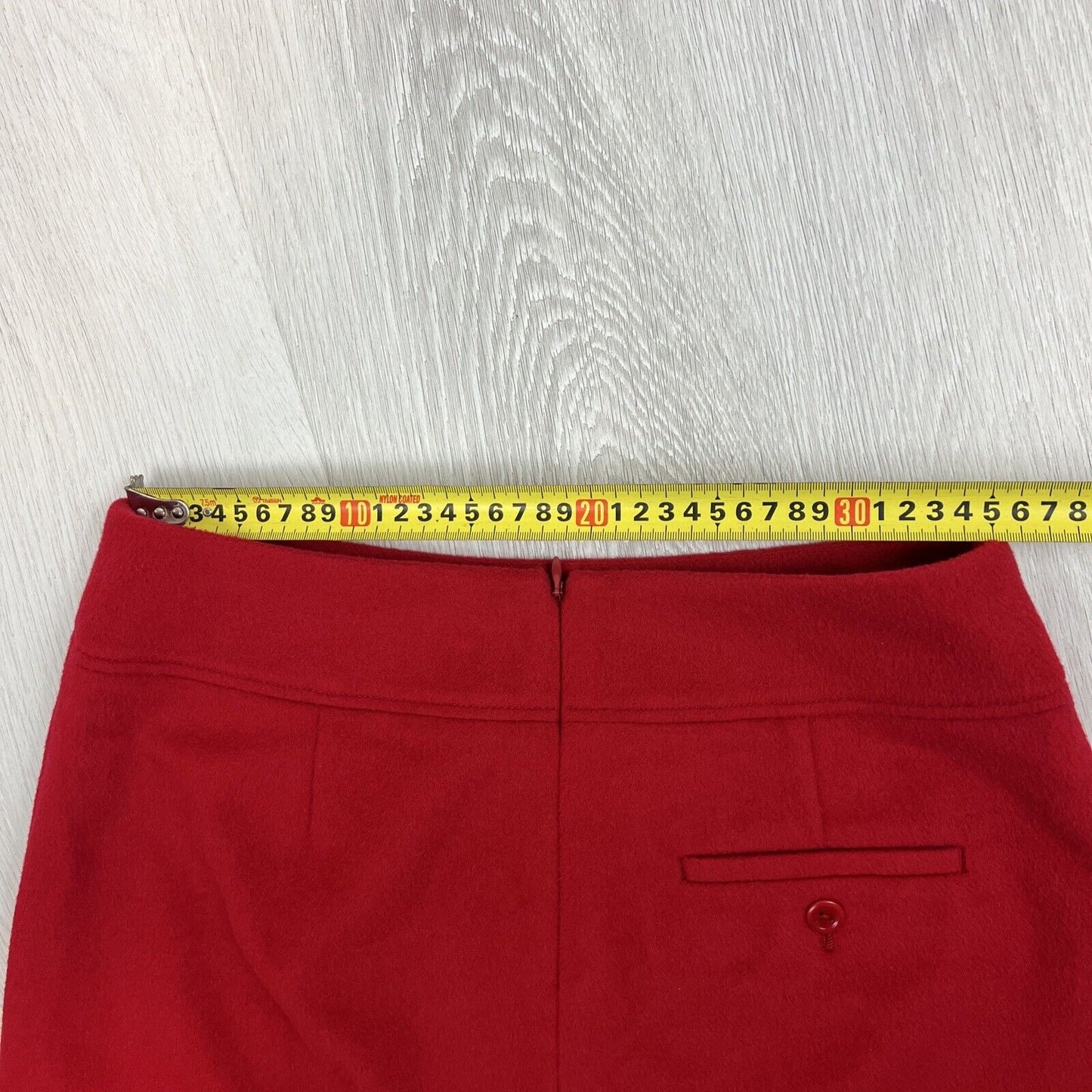 Jigsaw Womens Red 90% Wool Skirt Size 10