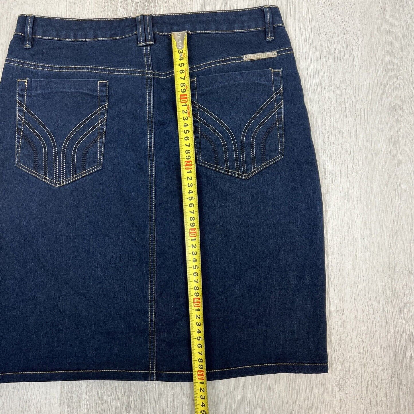 Gabriella Frattini Womens Navy Denim Skirt Size 12