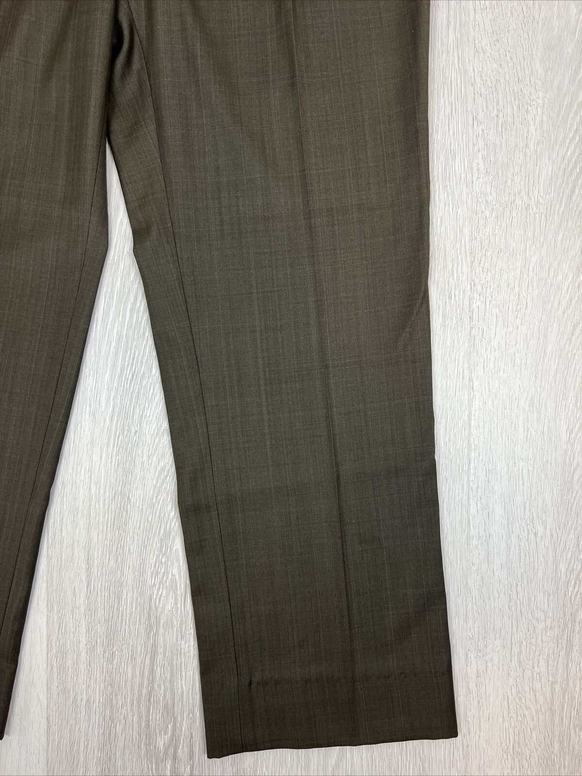 Travel Fox Mens Green-Grey Business Dress Pants Size 34