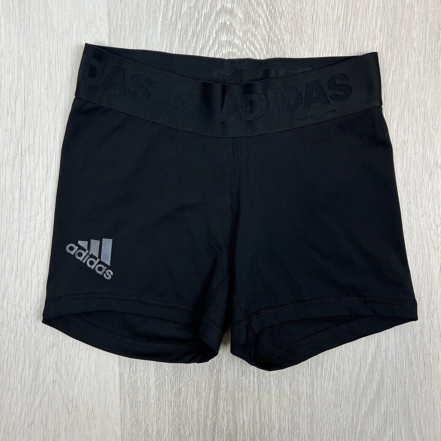 Adidas Womens Black Tech fit Compression Bike Shorts Size XS