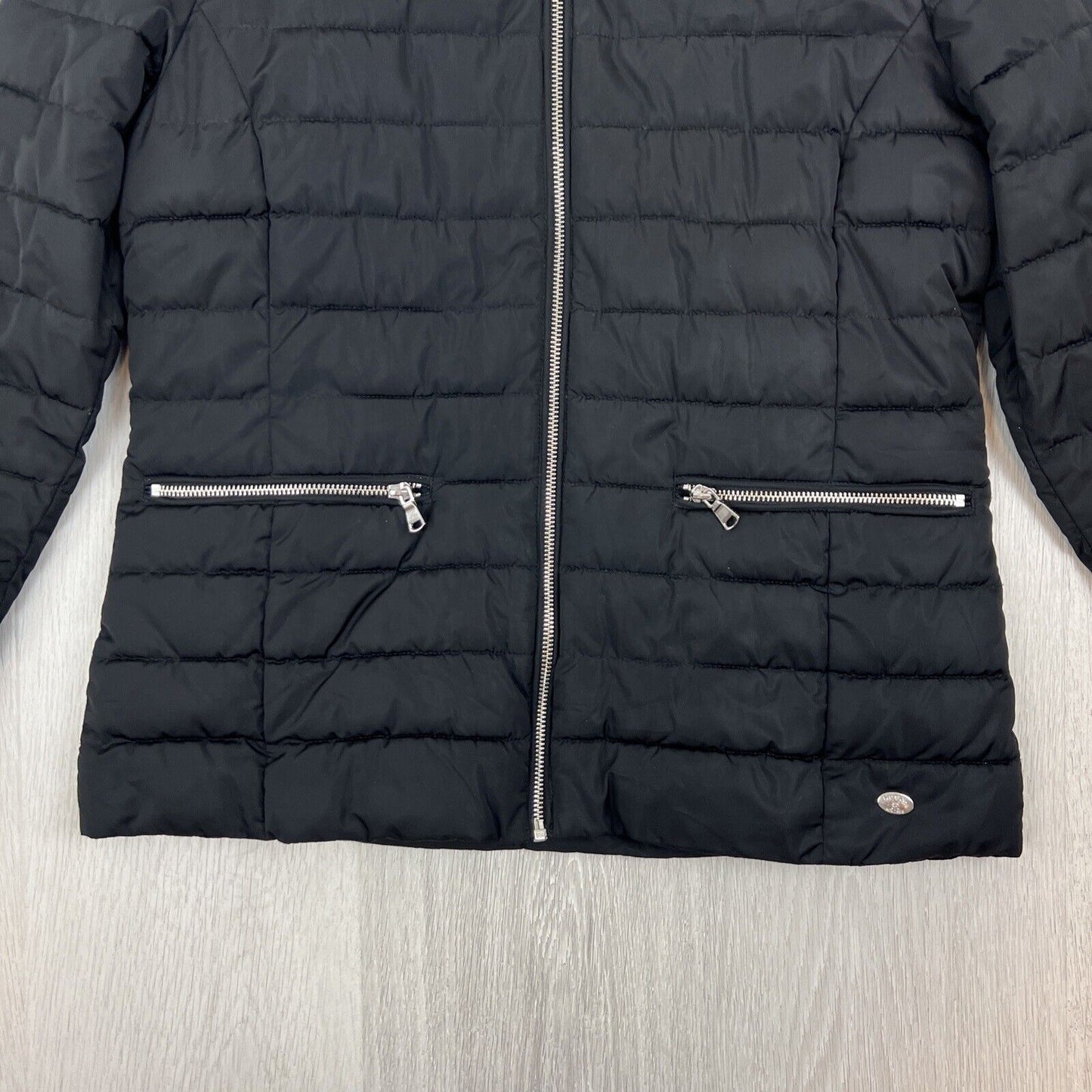 Huski Womens Black Puffer Jacket Size 10