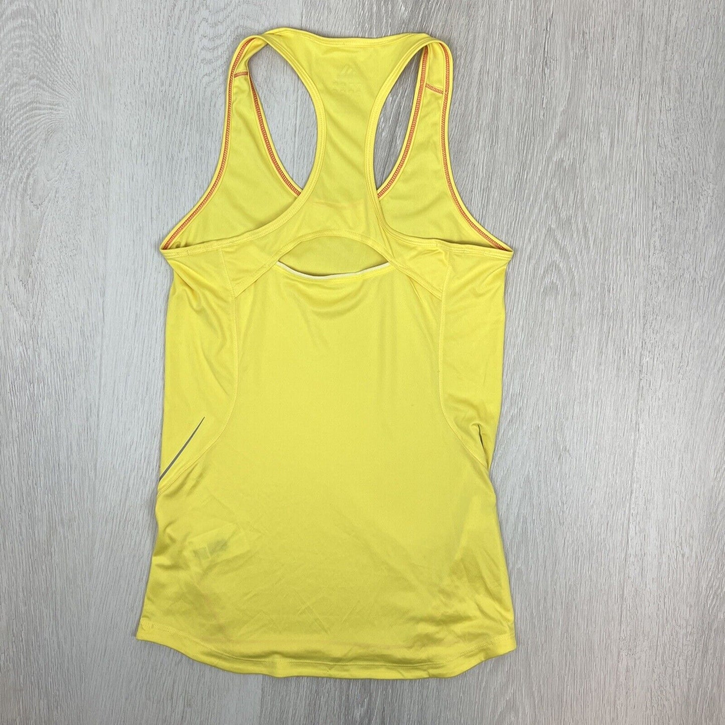 adidas Womens Yellow Racer Back Tank Top Size Small