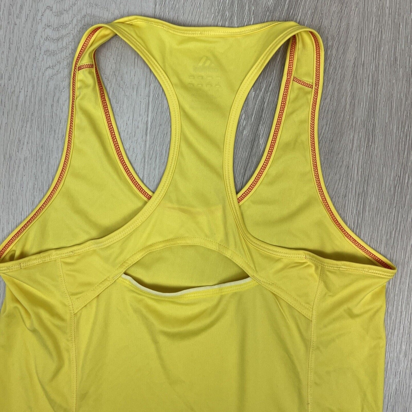 adidas Womens Yellow Racer Back Tank Top Size Small