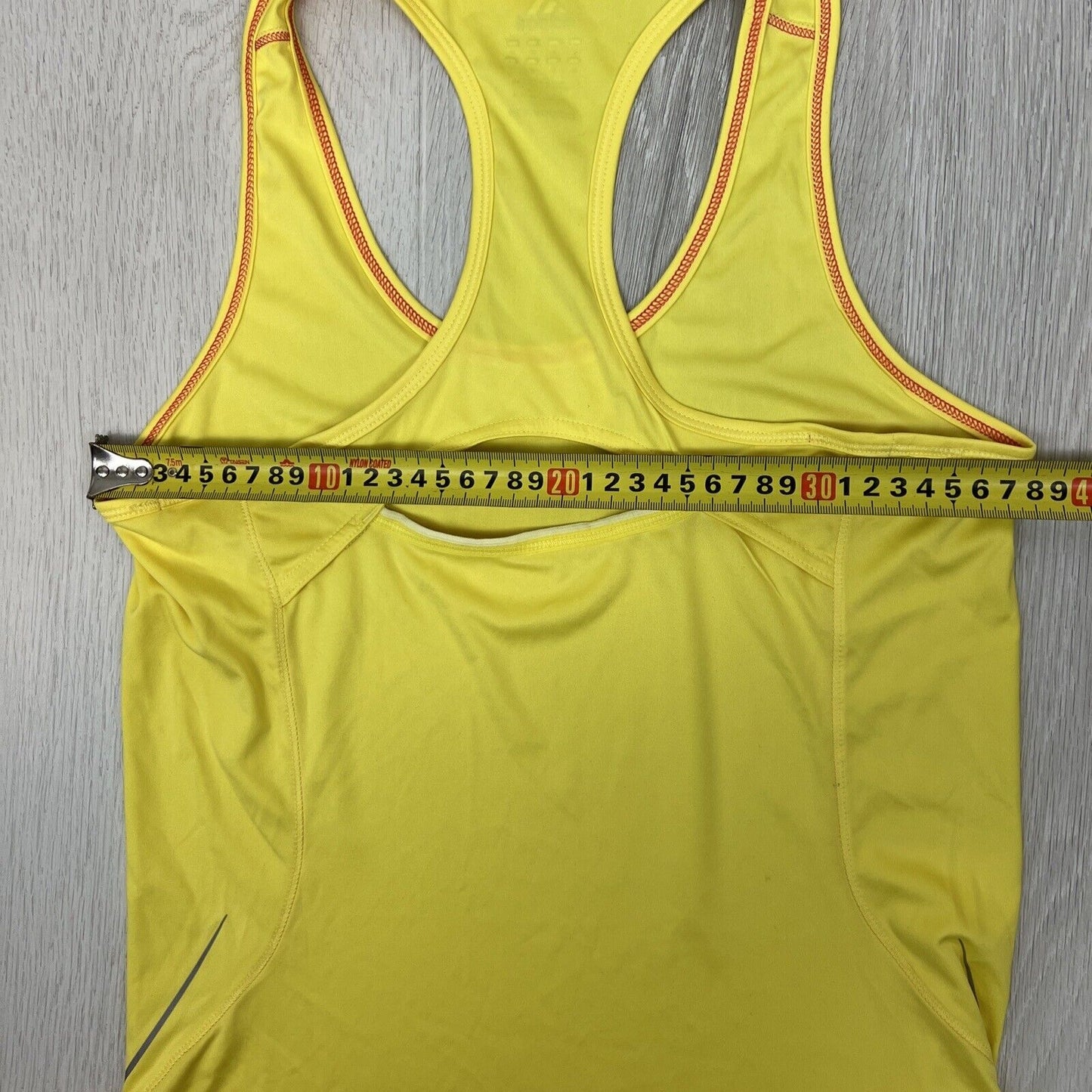 adidas Womens Yellow Racer Back Tank Top Size Small