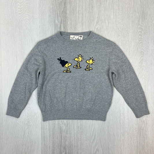 Uniqlo Kids Peanuts Grey Knitted Sweater Jumper Size 120 (5-6 years approx)