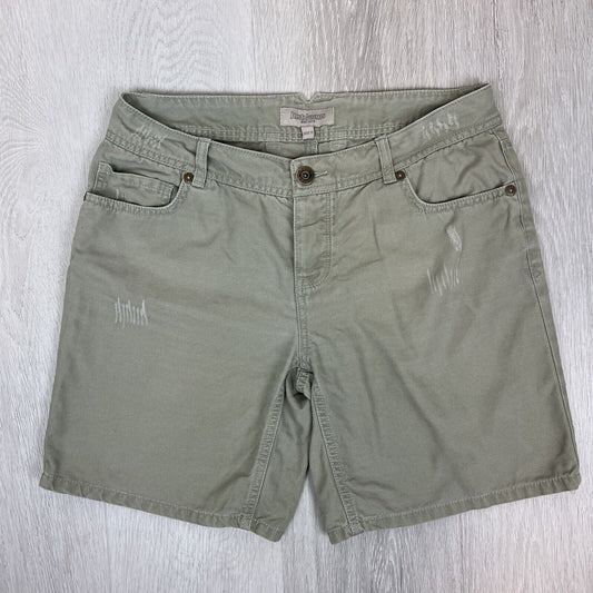 Just Jeans Womens Green Denim Shorts Size 11