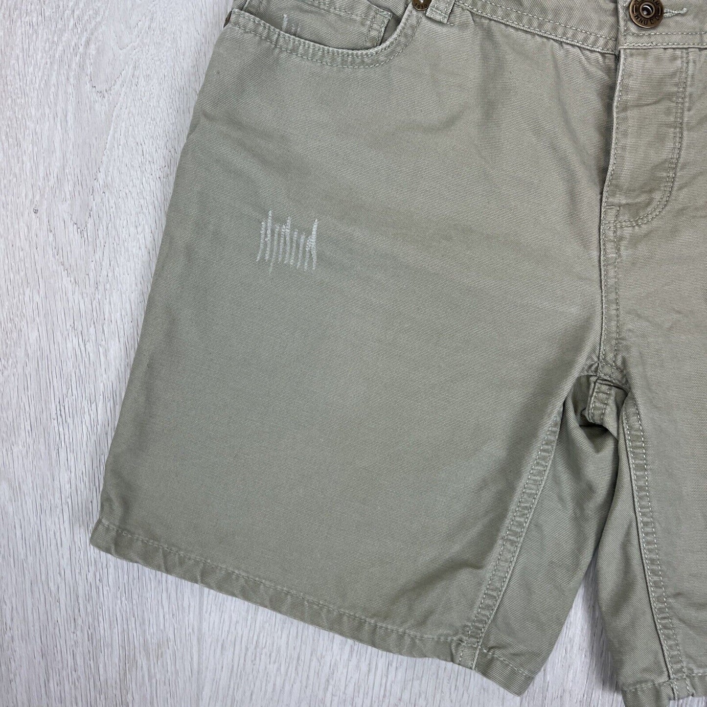 Just Jeans Womens Green Denim Shorts Size 11