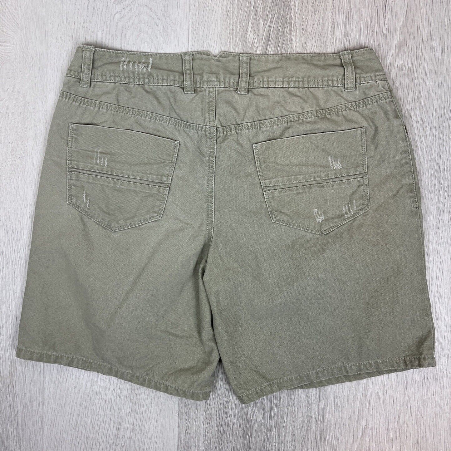 Just Jeans Womens Green Denim Shorts Size 11