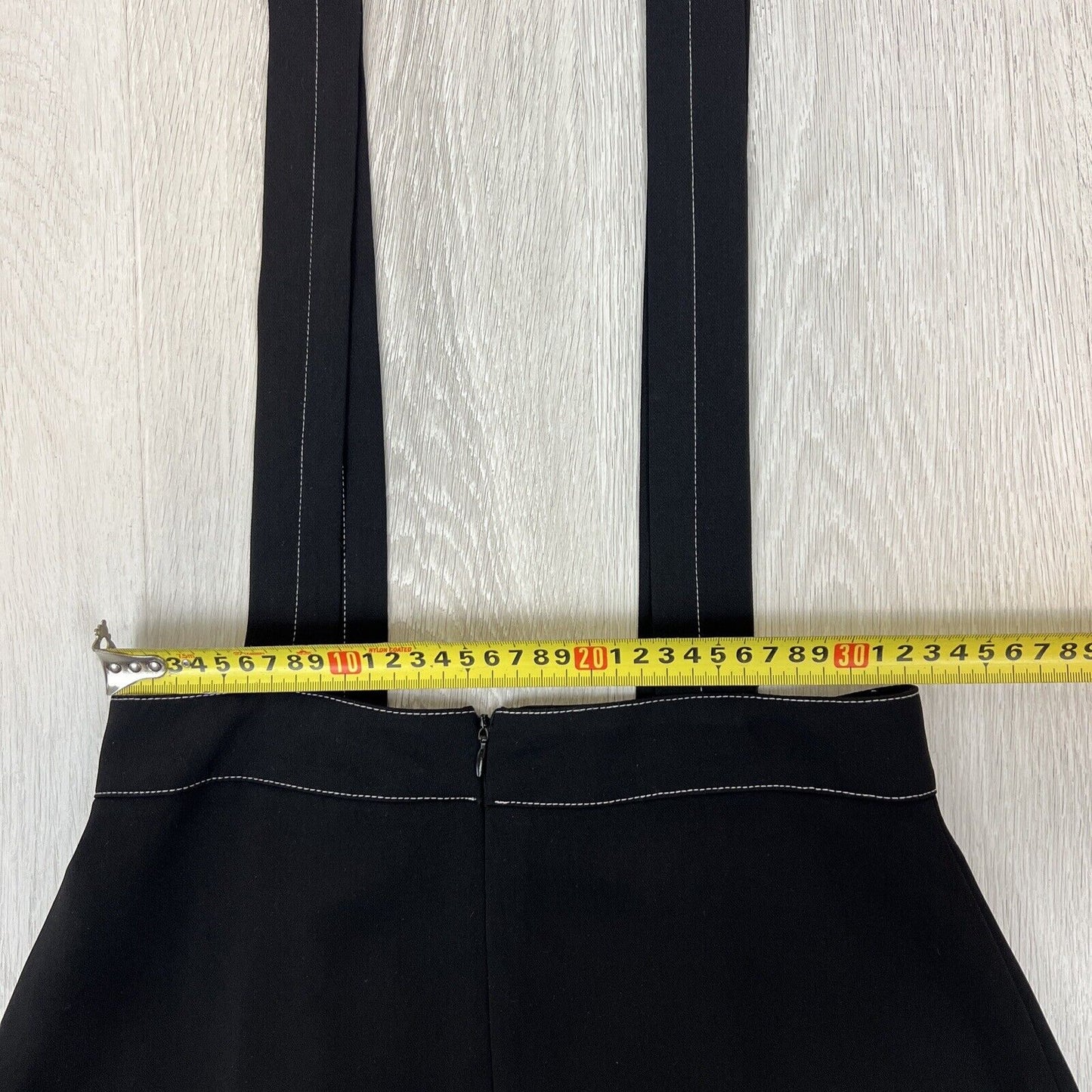 Zara Womens Suspenders Black Mini Skirt Size XS