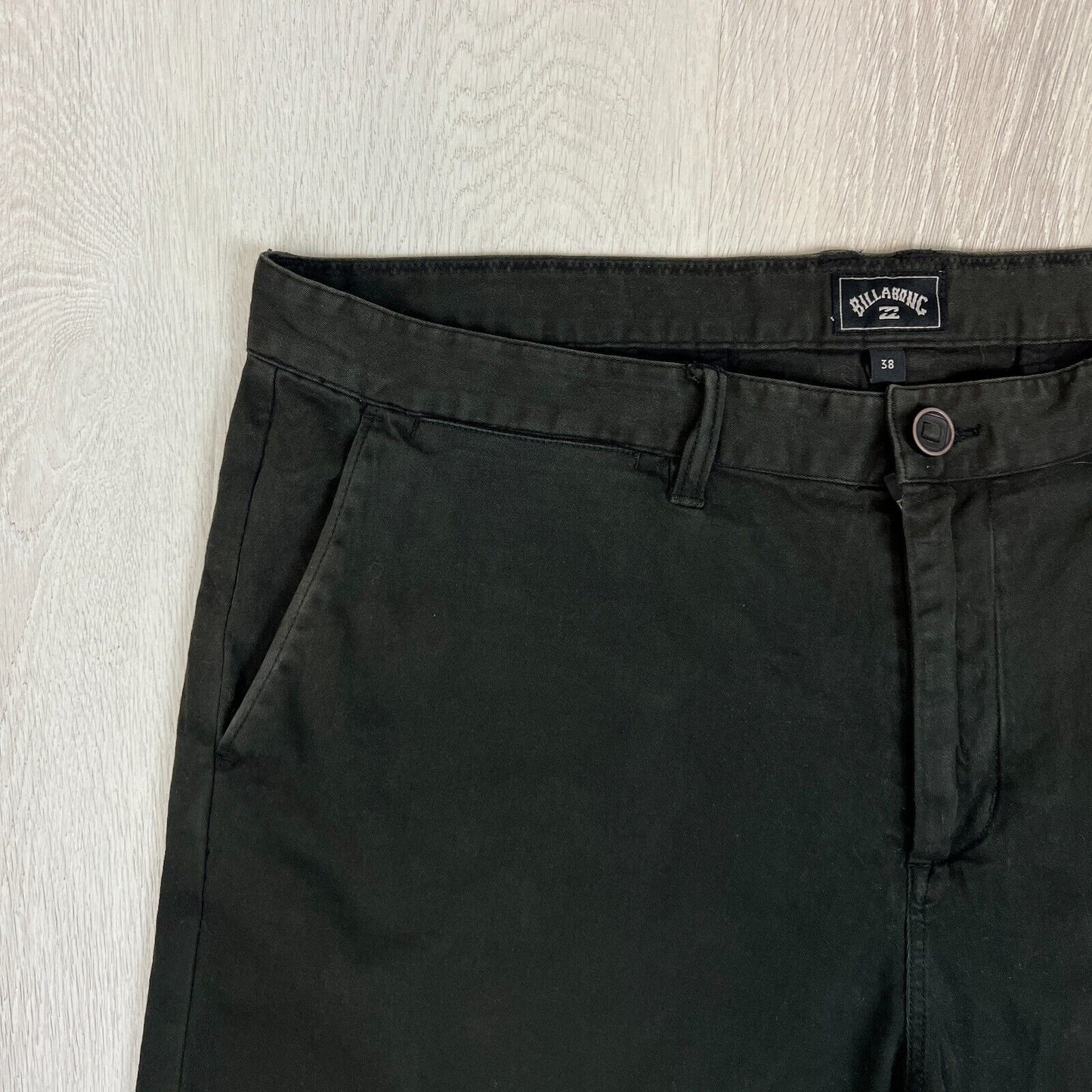 Billabong Mens Black Chino Shorts Size 38