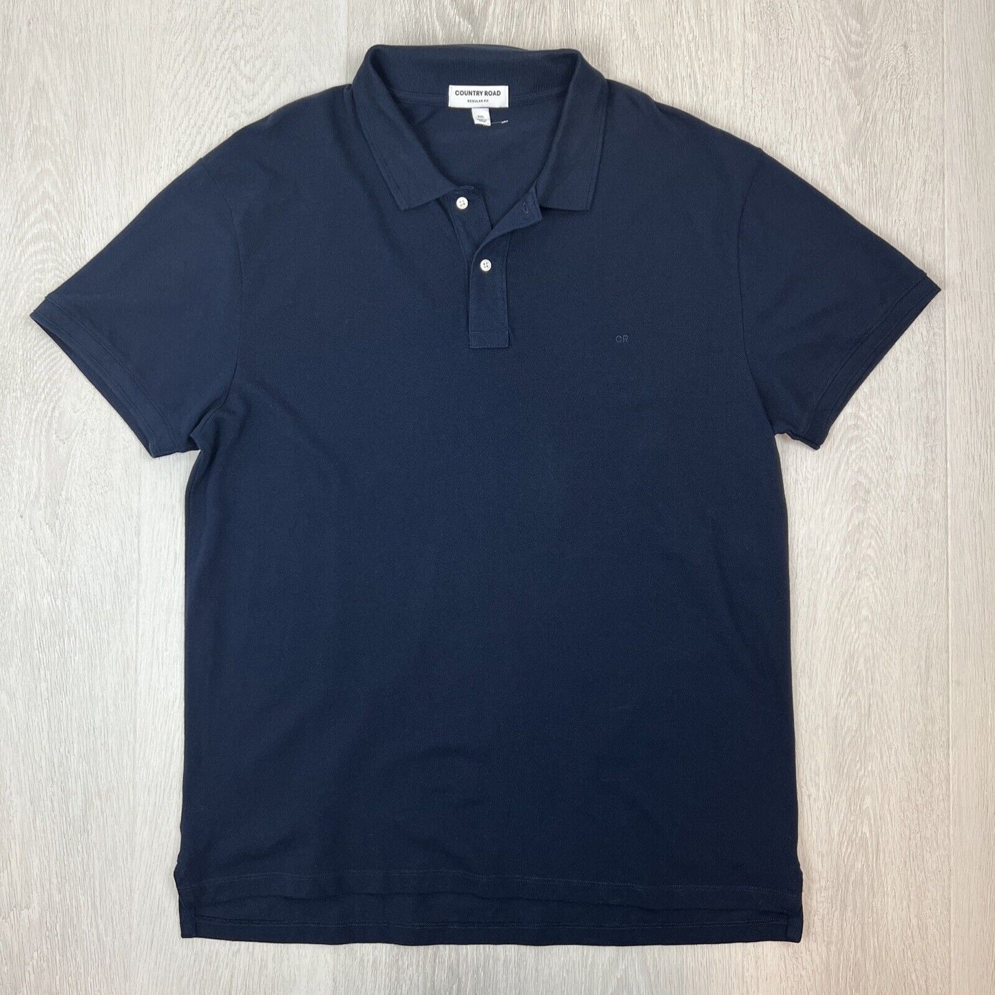 Country Road Mens Navy Blue Regular Fit Polo Shirt Size 2XL