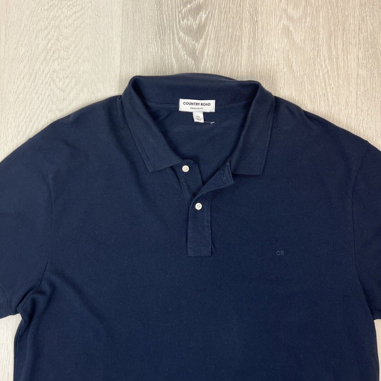 Country Road Mens Navy Blue Regular Fit Polo Shirt Size 2XL