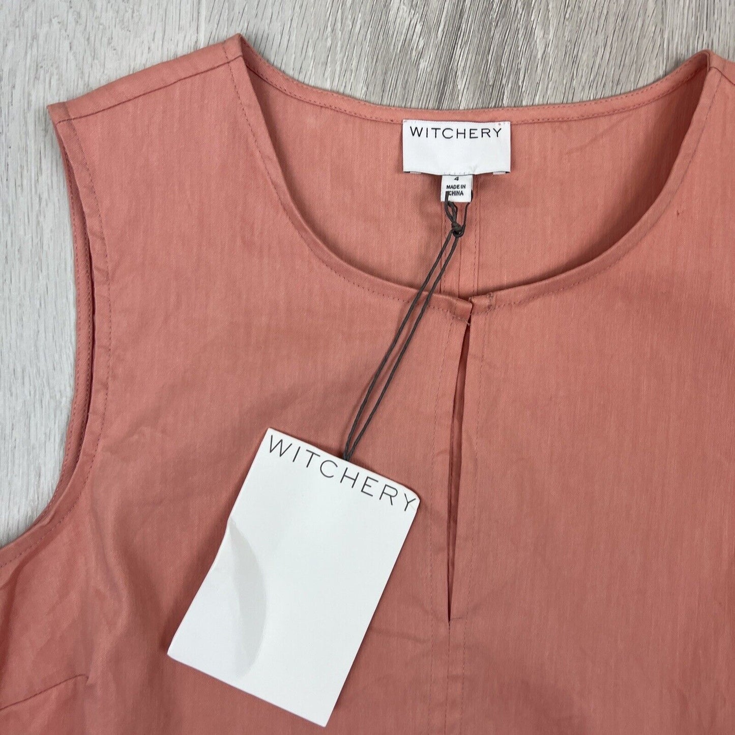 Witchery Womens Pink Tank Top Size 4