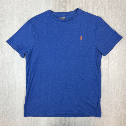 Polo Ralph Lauren Mens Blue Custom Slim Fit Short Sleeve T-Shirt Size Medium