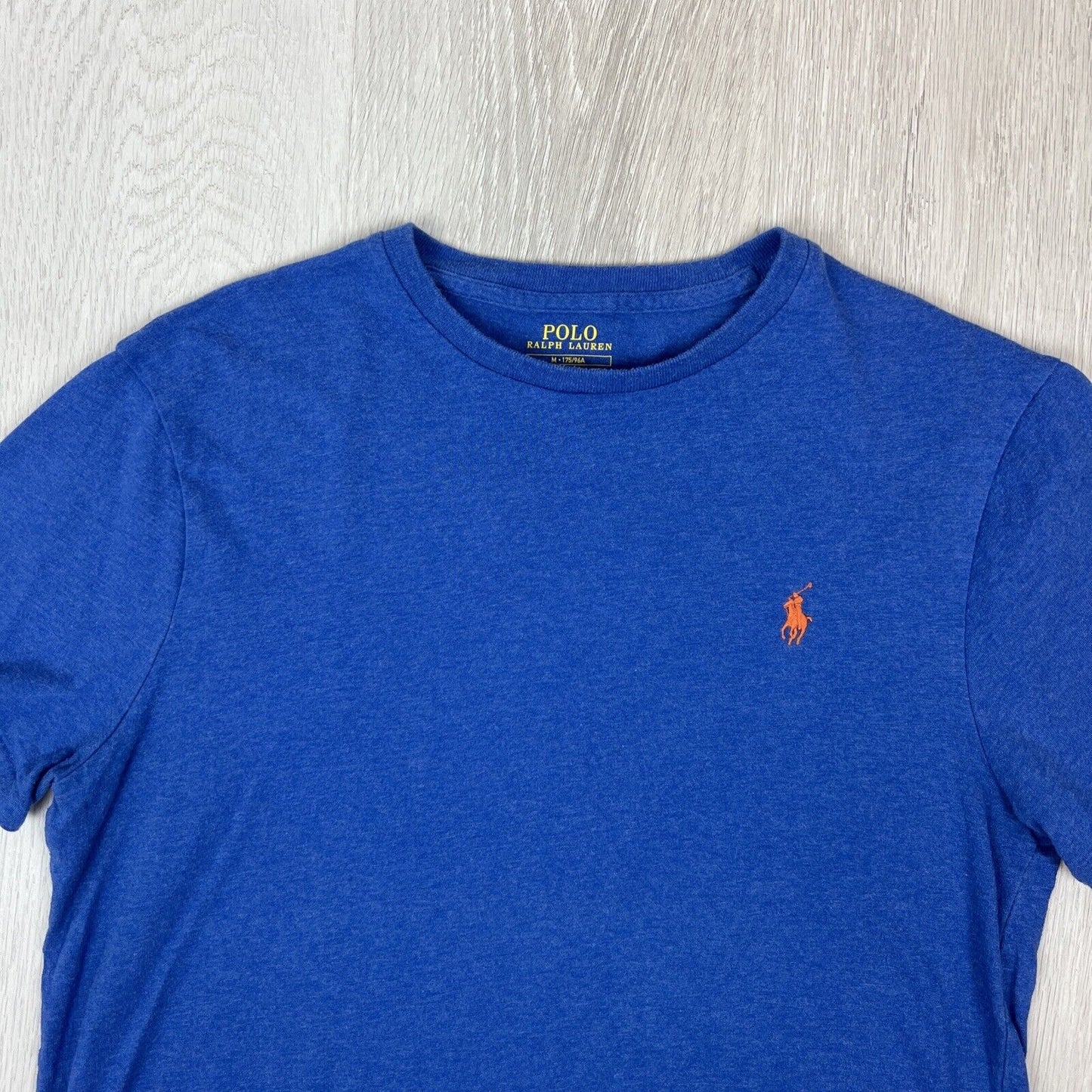 Polo Ralph Lauren Mens Blue Custom Slim Fit Short Sleeve T-Shirt Size Medium