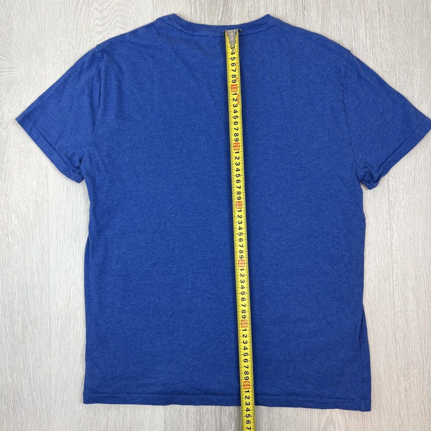 Polo Ralph Lauren Mens Blue Custom Slim Fit Short Sleeve T-Shirt Size Medium