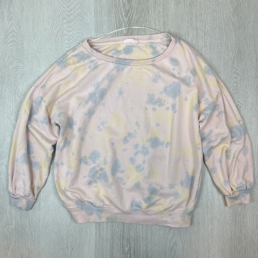 The Upside Womens Tie-Dye Oversized Pink Sweatshirt Jumper Size Small